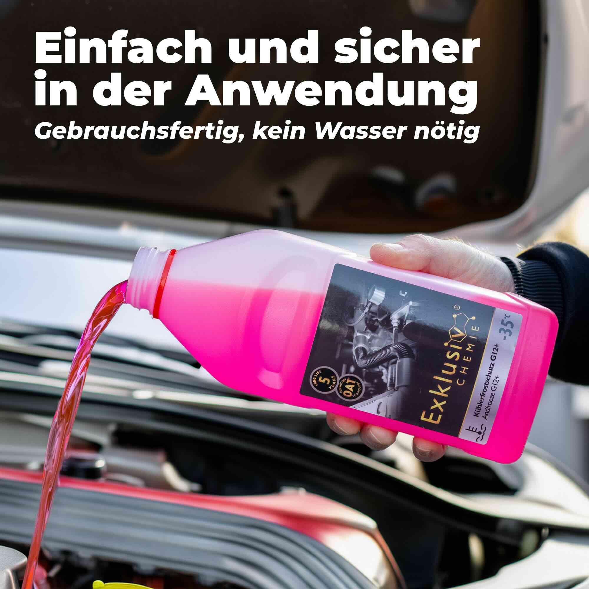 Exklusiv Chemie GmbH Kühlerfrostschutz G12+ Kühlerfrostschutz, bis -35 °C, 1 l, Gebrauchsfertig