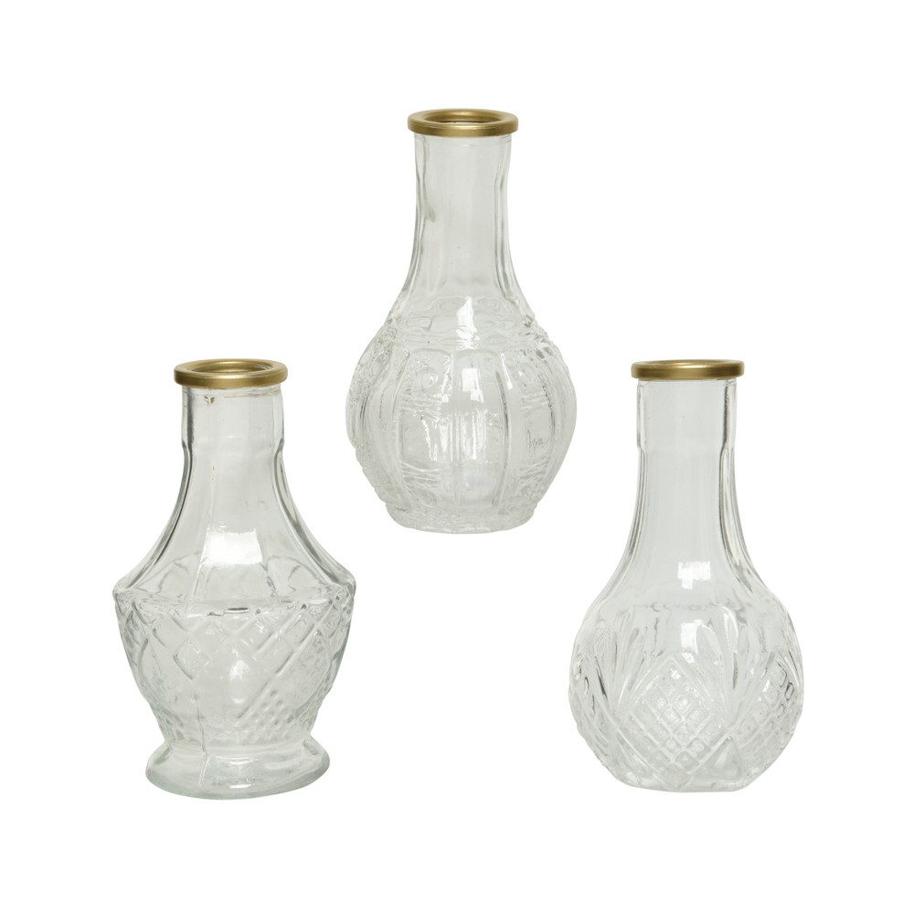 Dekovase Vase - aus Glas - ca. 8 x 11,5 cm - 1 Stück