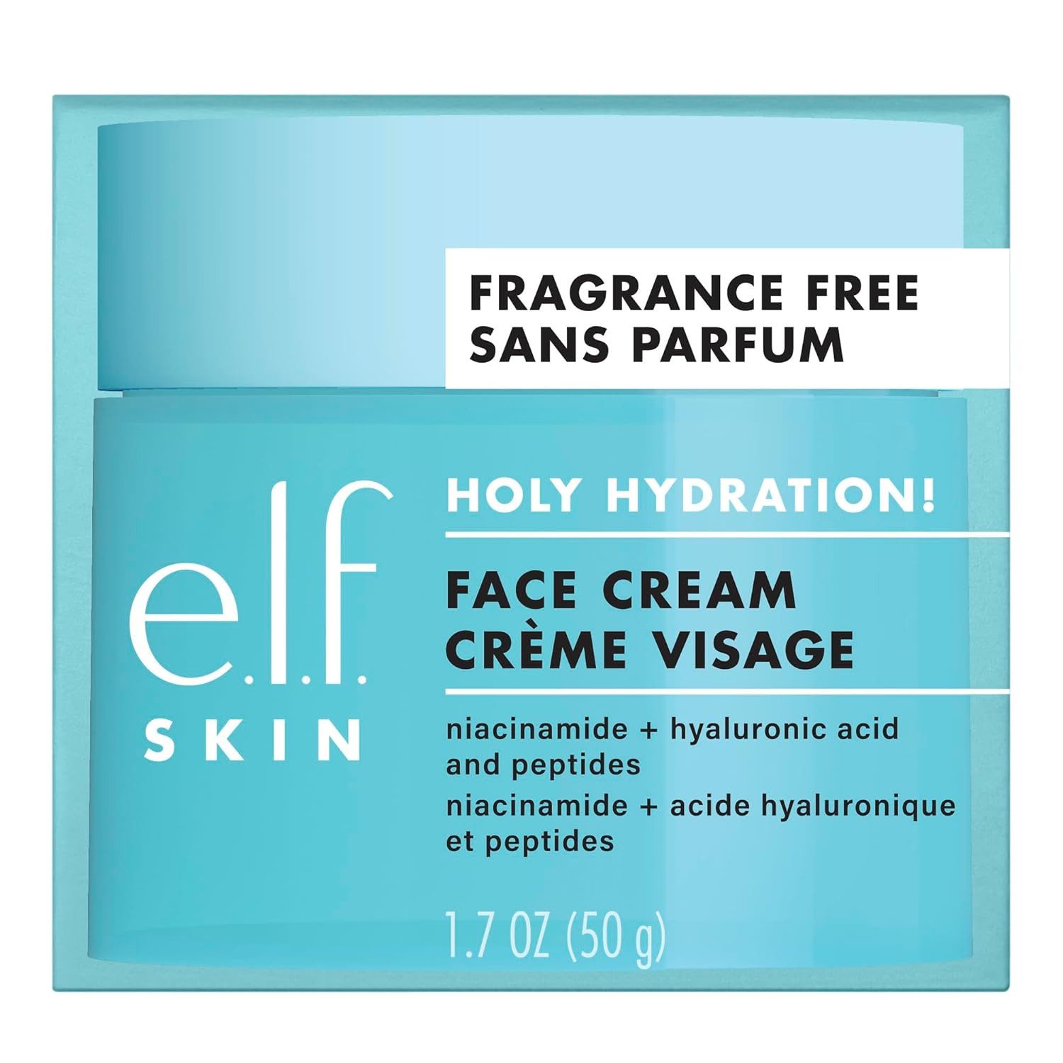 e.l.f Gesichtspflege SKIN Heilige Hydratation! Gesichtscreme Vegan & Tierversuchsfrei, Parfümfrei, Feuchtigkeitscreme für nährende & aufpolsternde Haut