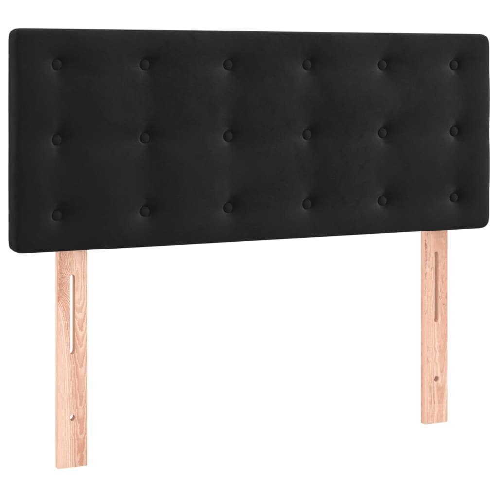 vidaXL Bett Kopfteil Schwarz 80x5x78/88 cm Samt (1-tlg)