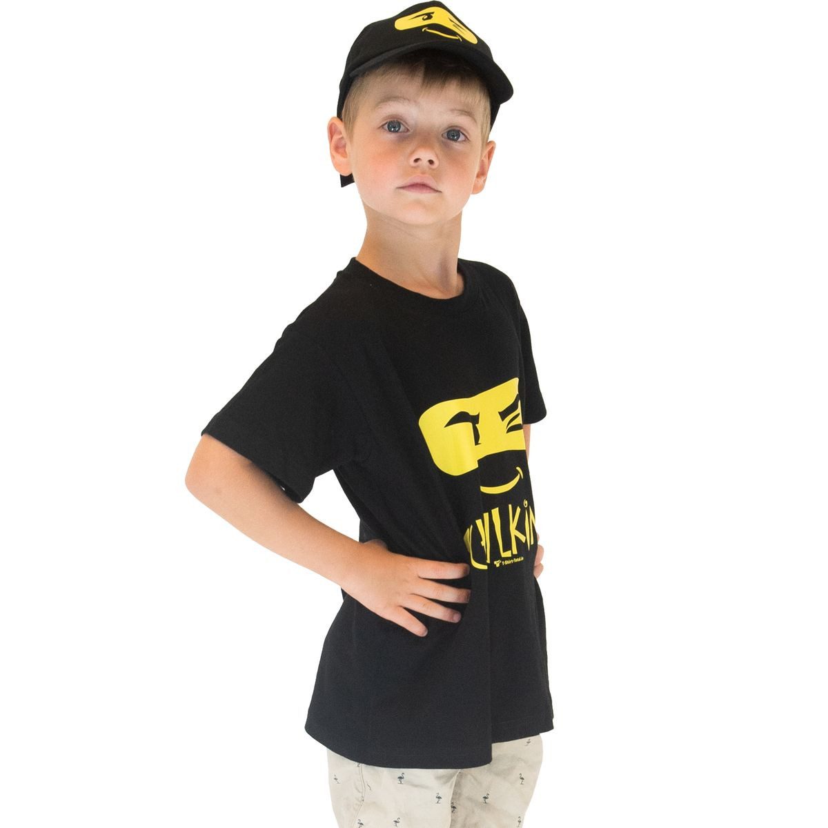 T-Shirt Total T-Shirt Kinder Shirt mit Masken Motiv - Schulkind