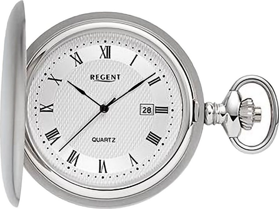 Regent Taschenuhr P749, (Set, 2-tlg., mit Kette), Uhrzeit