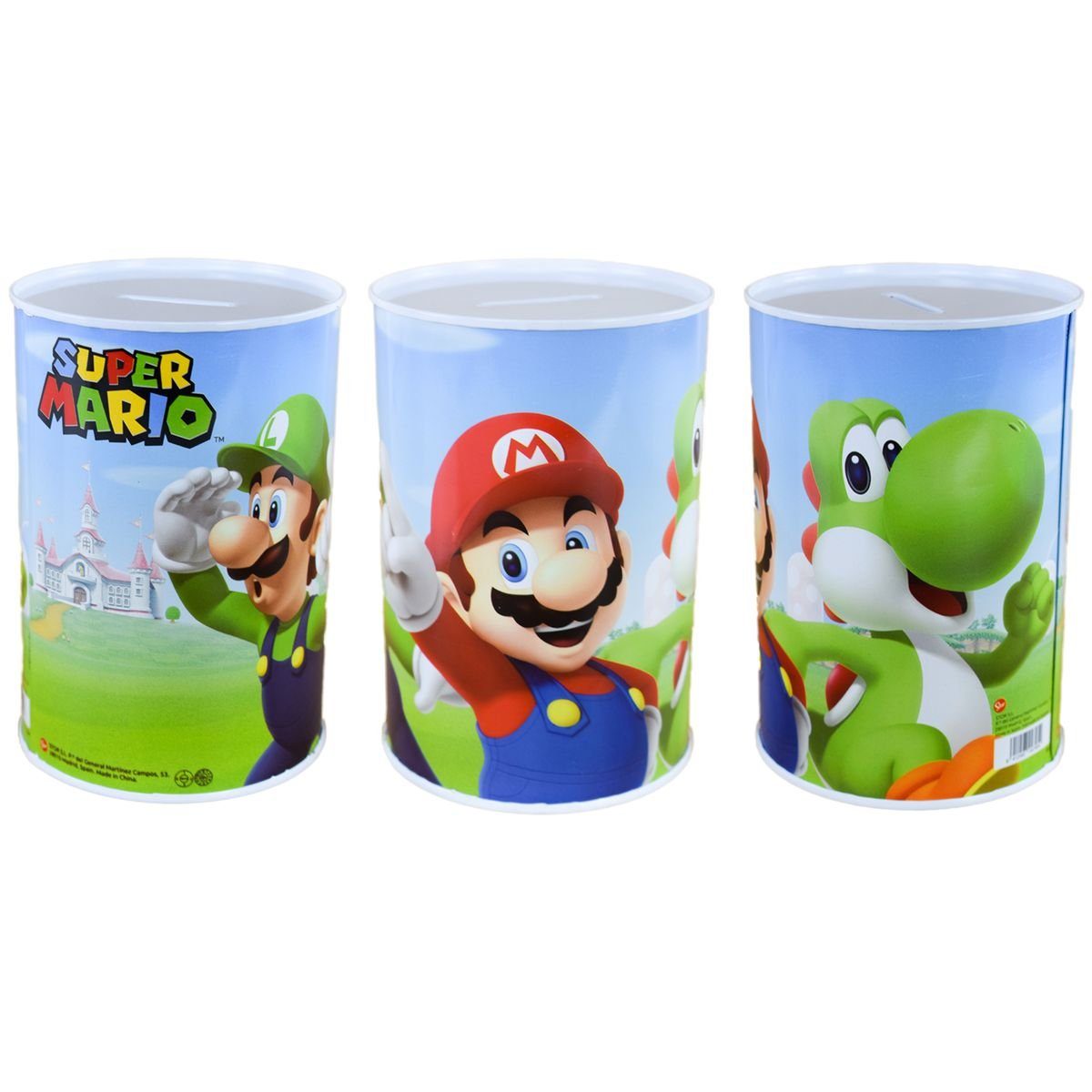 Stor Spardose Spardose für Jungs & Mädchen aus Metall Ø 10 cm bekannte Kindermotive, (1-tlg), Ohne Öffnung