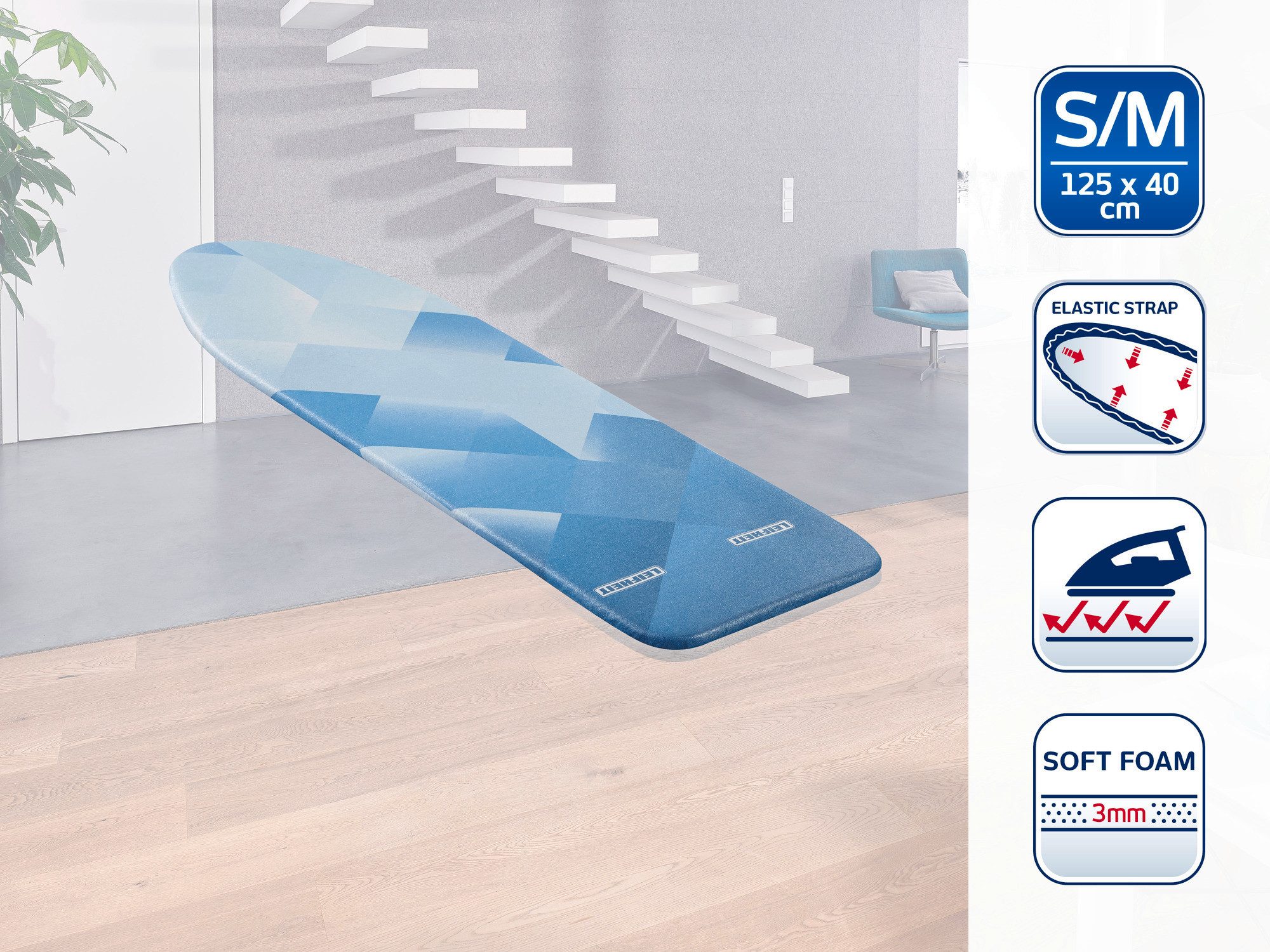 Leifheit Ersatz-Bügelbrettbezug Bügeltischbezug Heat Reflect S/M, Für Dampf günstig online kaufen