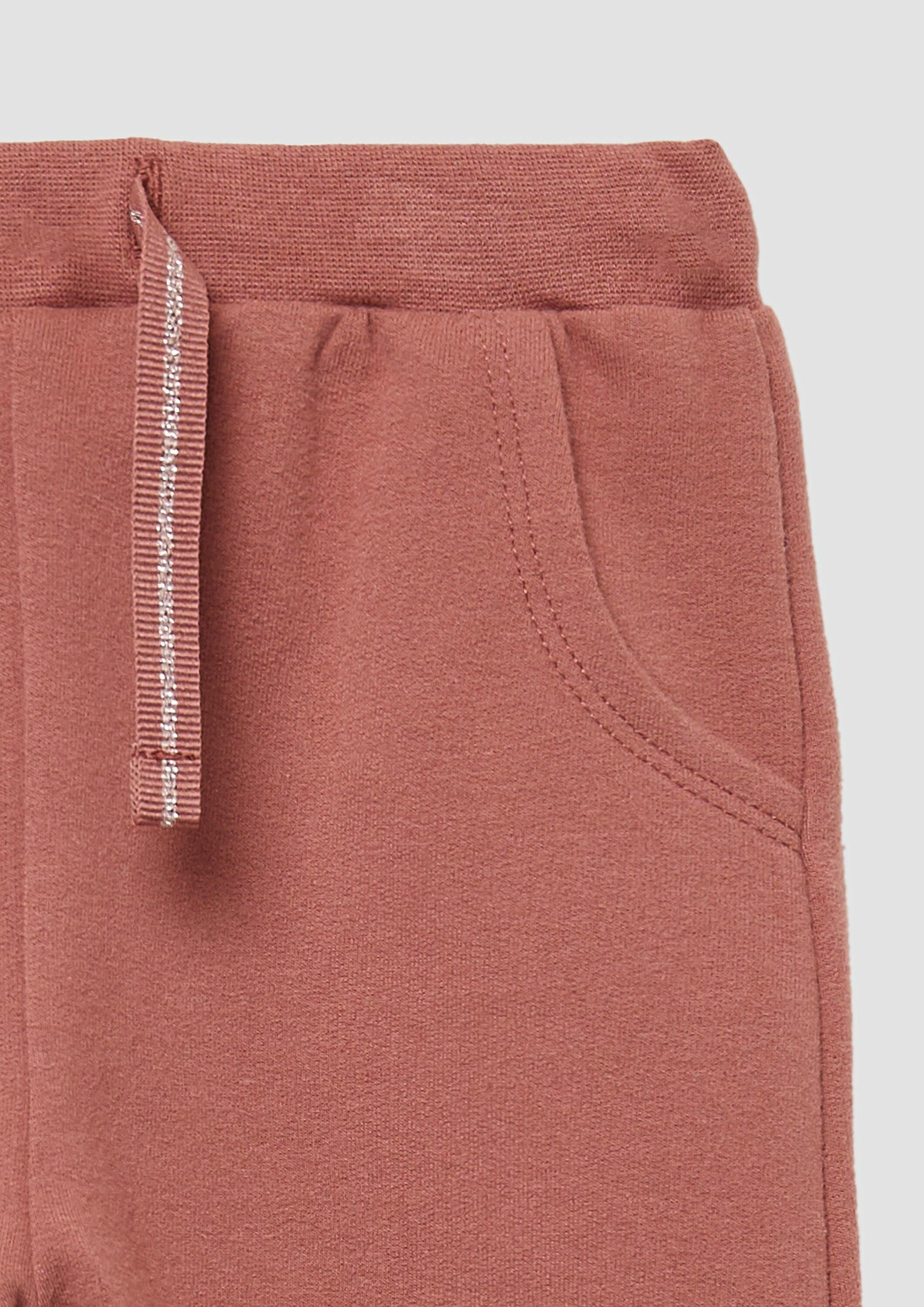 s.Oliver Leggings Leggings Sweatpants aus Baumwollmix mit Glitzerdetails