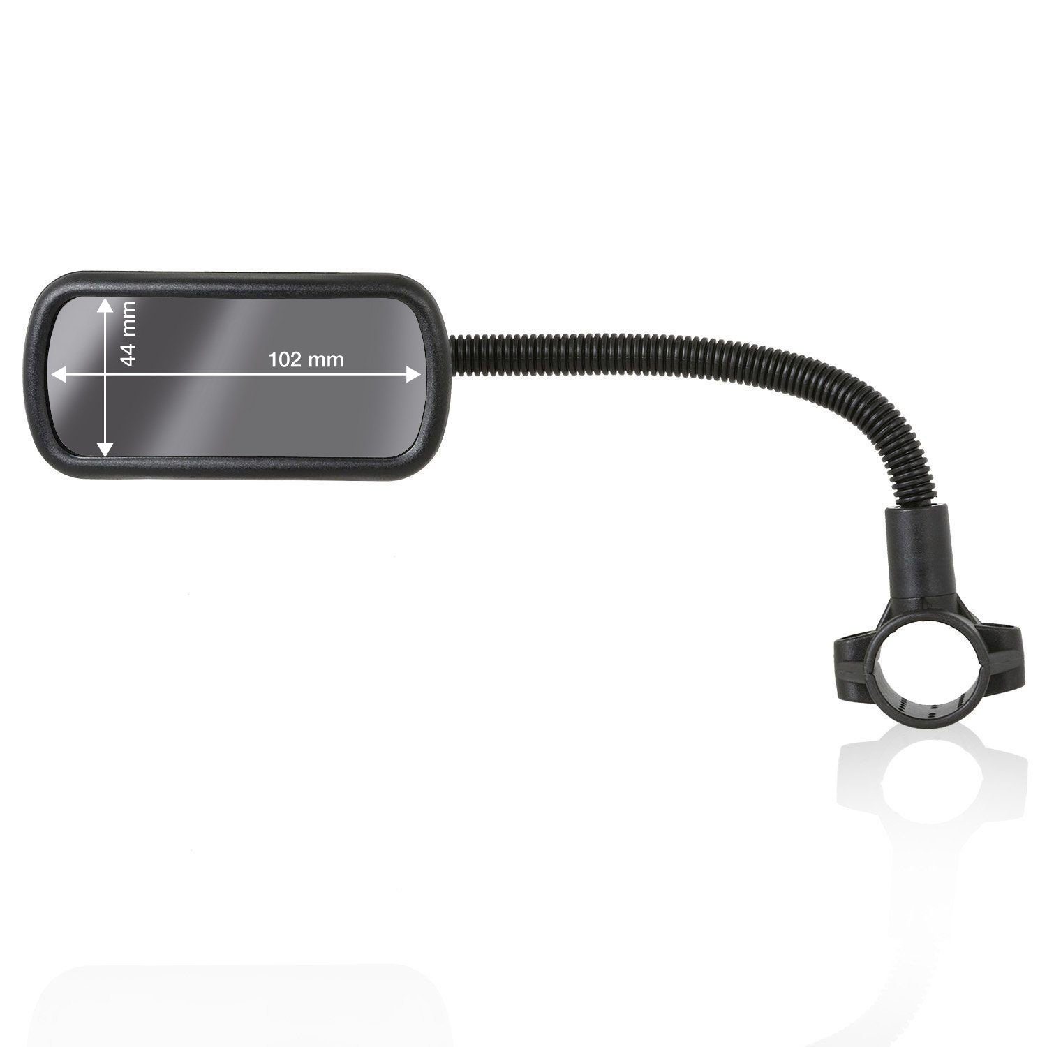 Wicked Chili Fahrradlenker Fahrrad Spiegel E-Bike Mofa Roller Rückspiegel, Alle Lenker, (1-tlg), Made in Germany - Spiegelfläche: 102 x 44 mm - Spiegel mit Schwanenhal