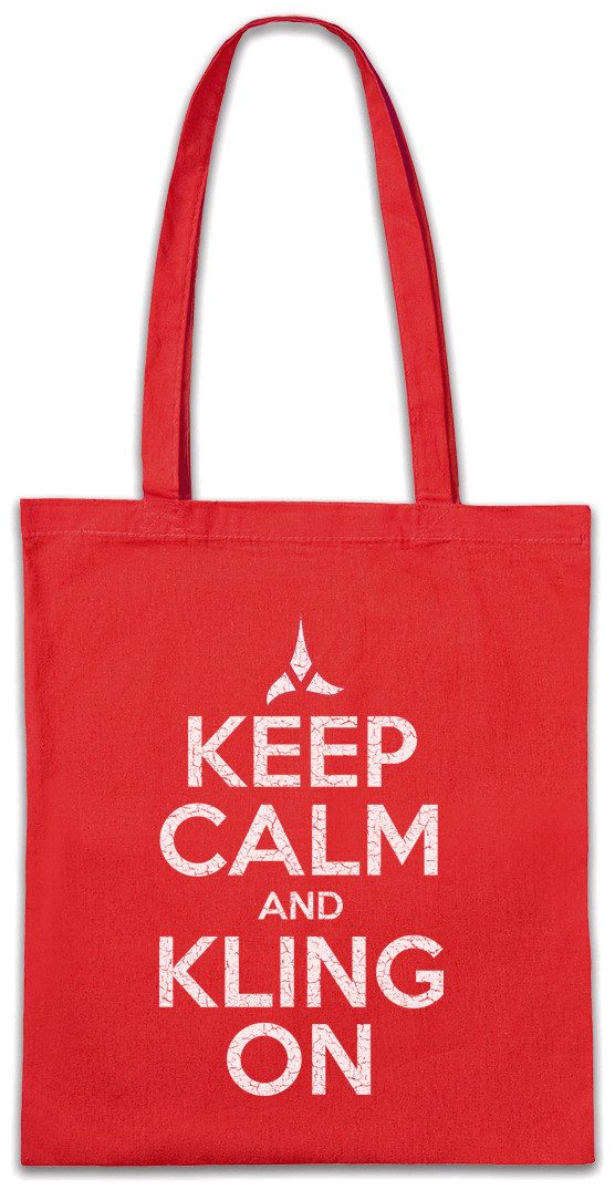 Urban Backwoods Beuteltasche Keep Calm And Kling On Stofftasche Star Fun Enterprise Trek Space Ship (1-tlg), USS James Dr. Doc