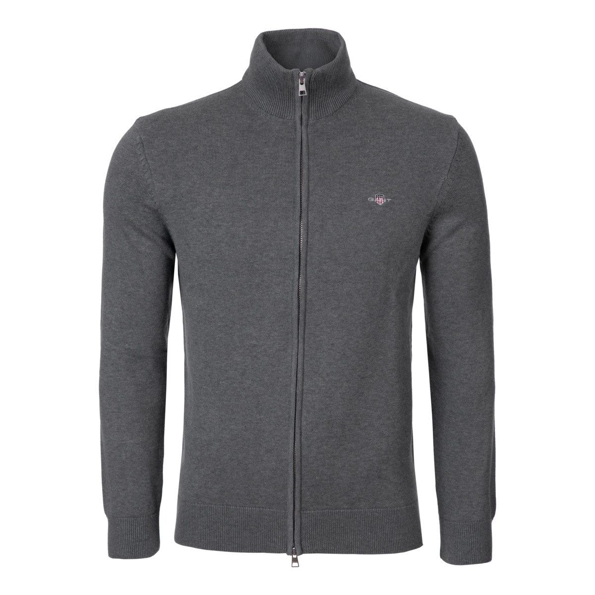 Gant Strickjacke Casual Cotton Zip Cardigan Herren Sweatjacke, Feinstrickja günstig online kaufen