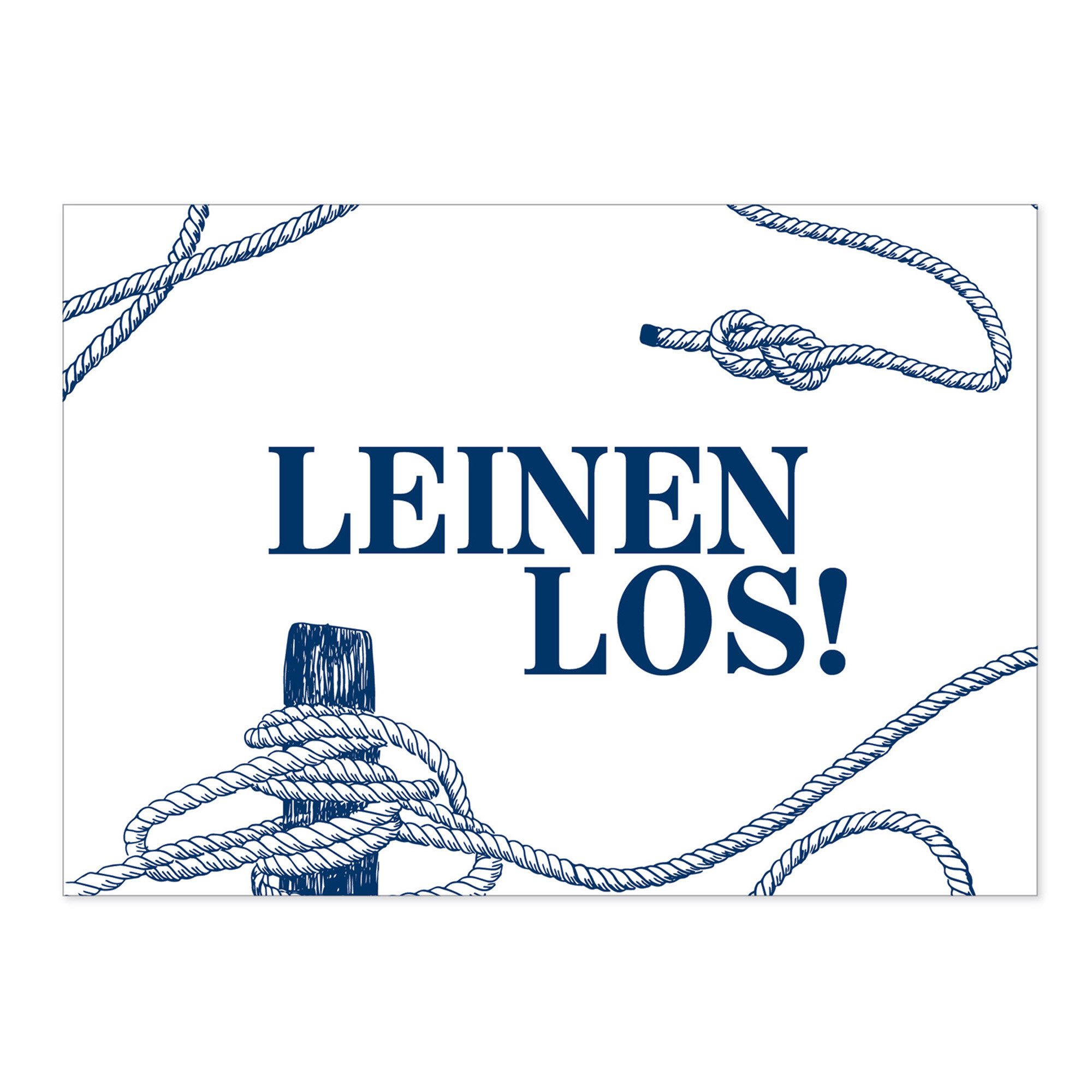 Postkarte Postkarte Leinen los