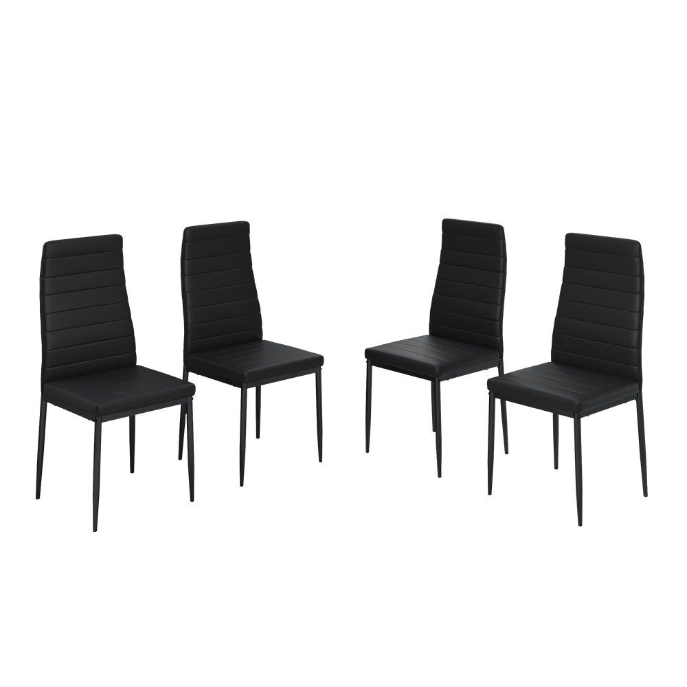 Vicco Esszimmerstuhl Grand, Schwarz, 42.5 x 48 cm 4er Set (4-er Set) günstig online kaufen