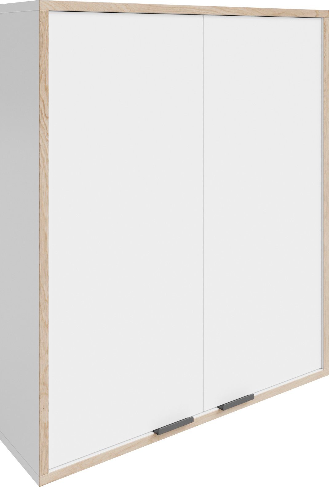 Hängeschrank 60cm | Artisan Weiß welltime MOLN Weiß Breite / Badmöbel, Eiche