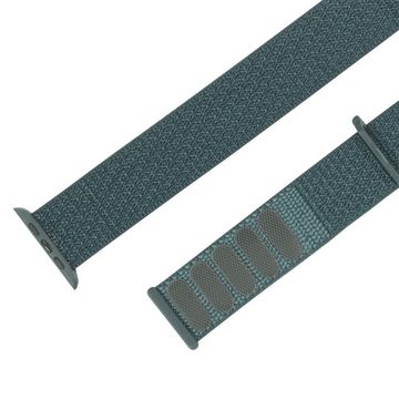 CoolGadget Smartwatch-Armband für Apple Watch Serie 1. Gen. mit 44mm Gehäuse, Stoff Uhren Nylon Band Ersatz mit Klettverschluss