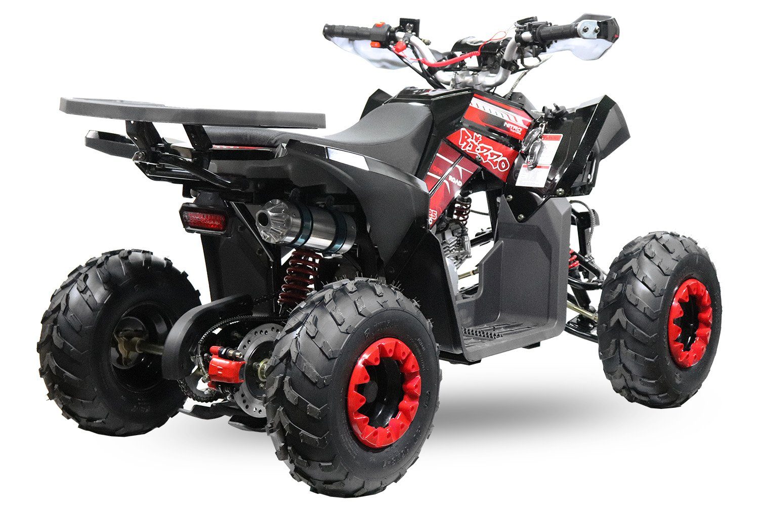 125,00 Motors midi Kinderquad Quad Quad 125cc Midiquad, ccm Rizzo Nitro Rot RS7-A Kinder ATV