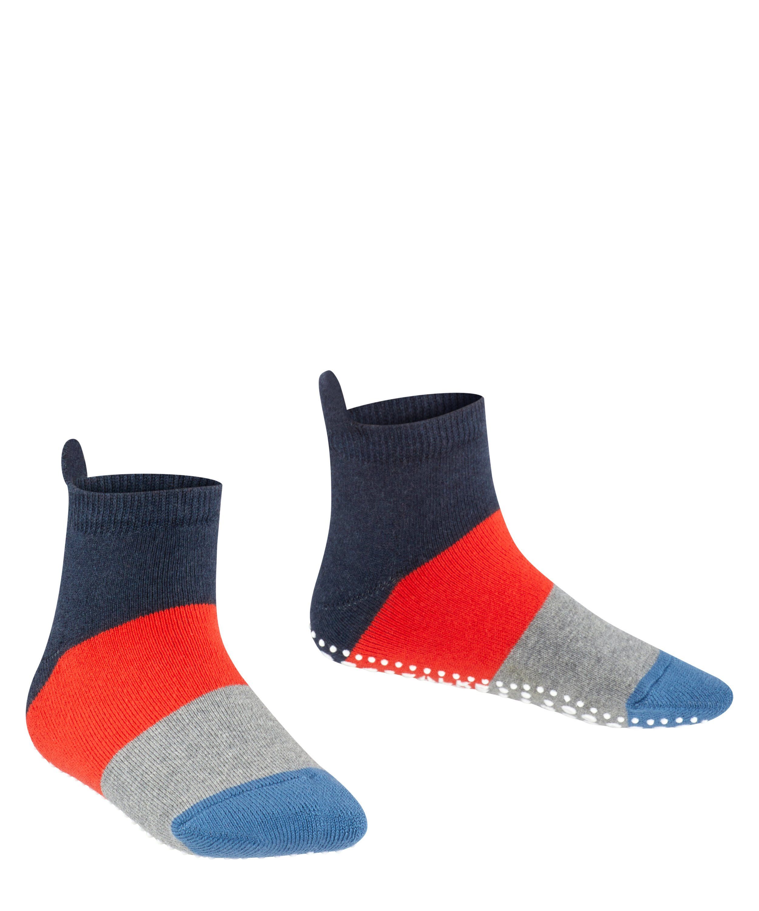 (6490) rutschhemmendem Sneakersocken Colour (1-Paar) navyblue mit m FALKE Noppendruck Block