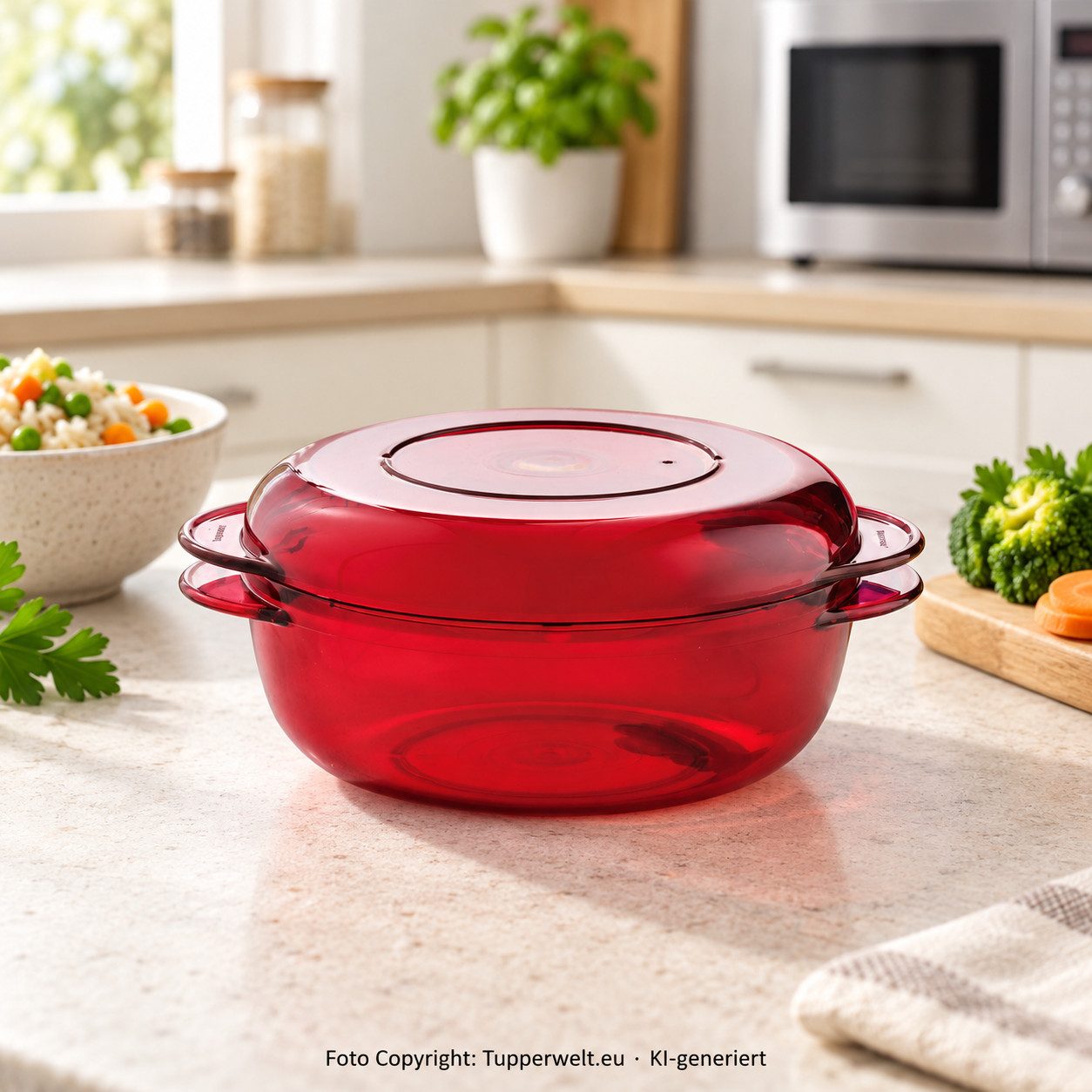 TUPPERWARE Mikrowellenbehälter Tupperware Microplus 2 rund 400ml