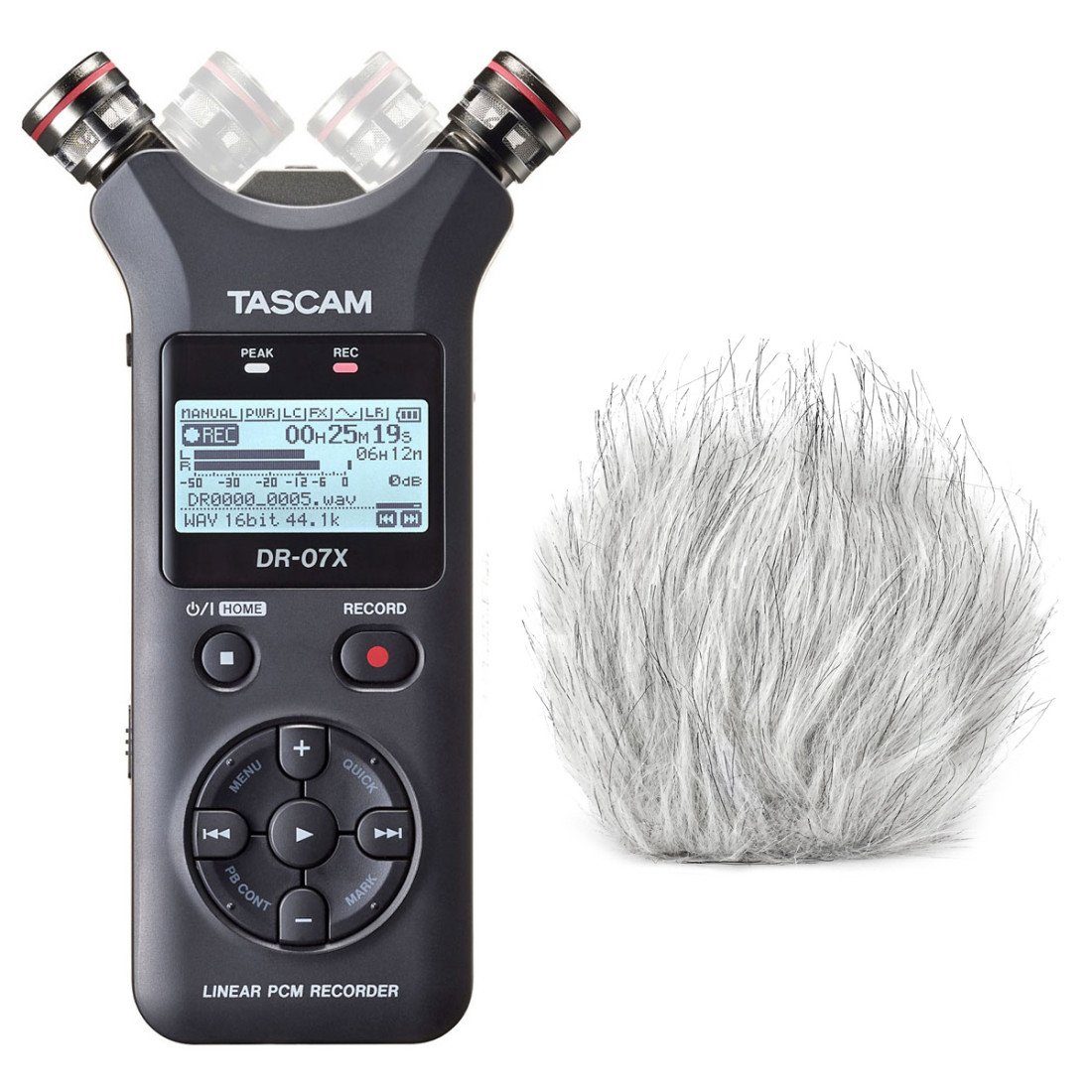 Tascam »Tascam DR-07X Audio-Recorder + Fell-Windschutz« Digitales  Aufnahmegerät online kaufen | OTTO