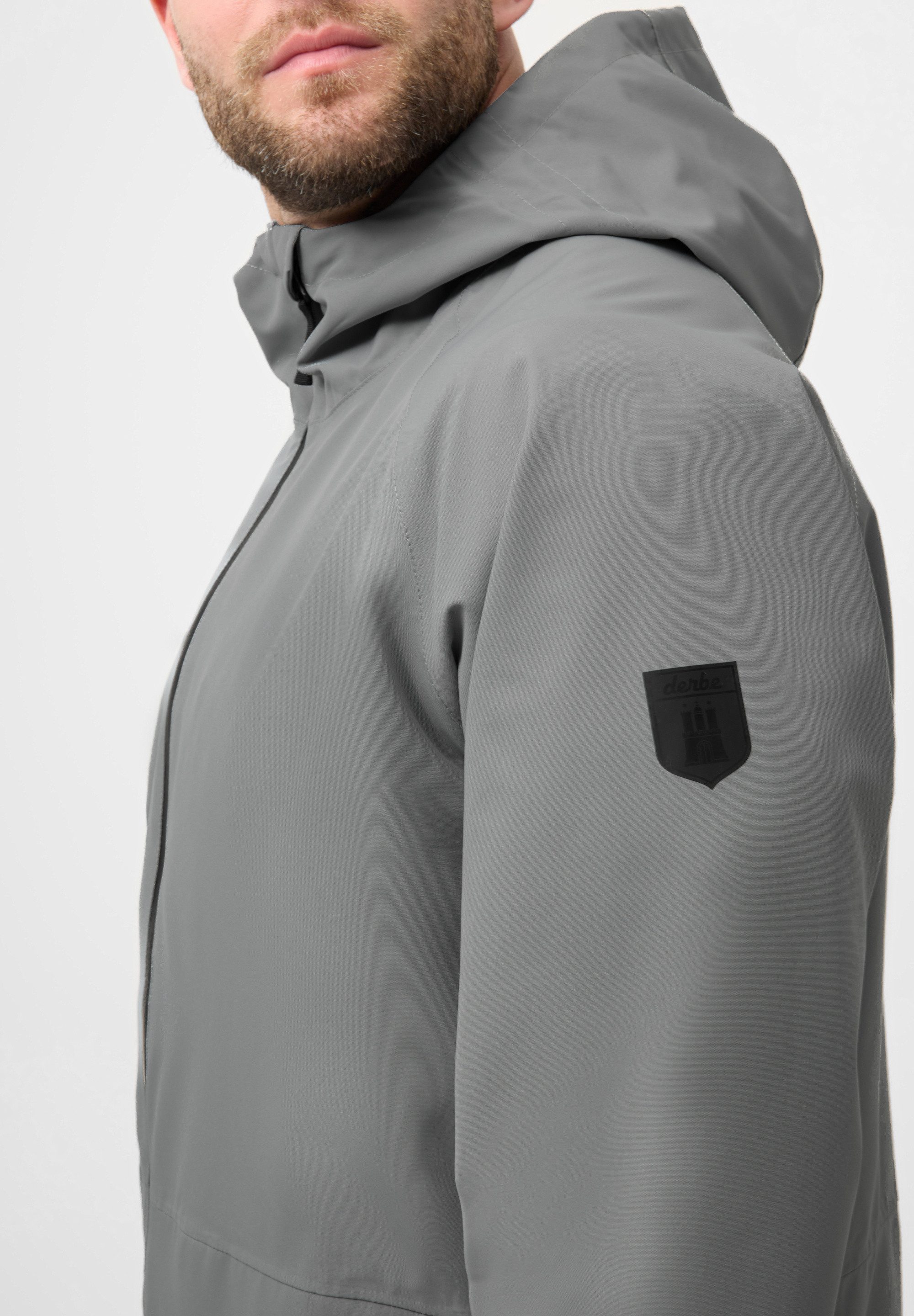 Derbe Regen- und Matschjacke Deutby Moderne Funktionsmaterialien, wasserdicht, Innentasche