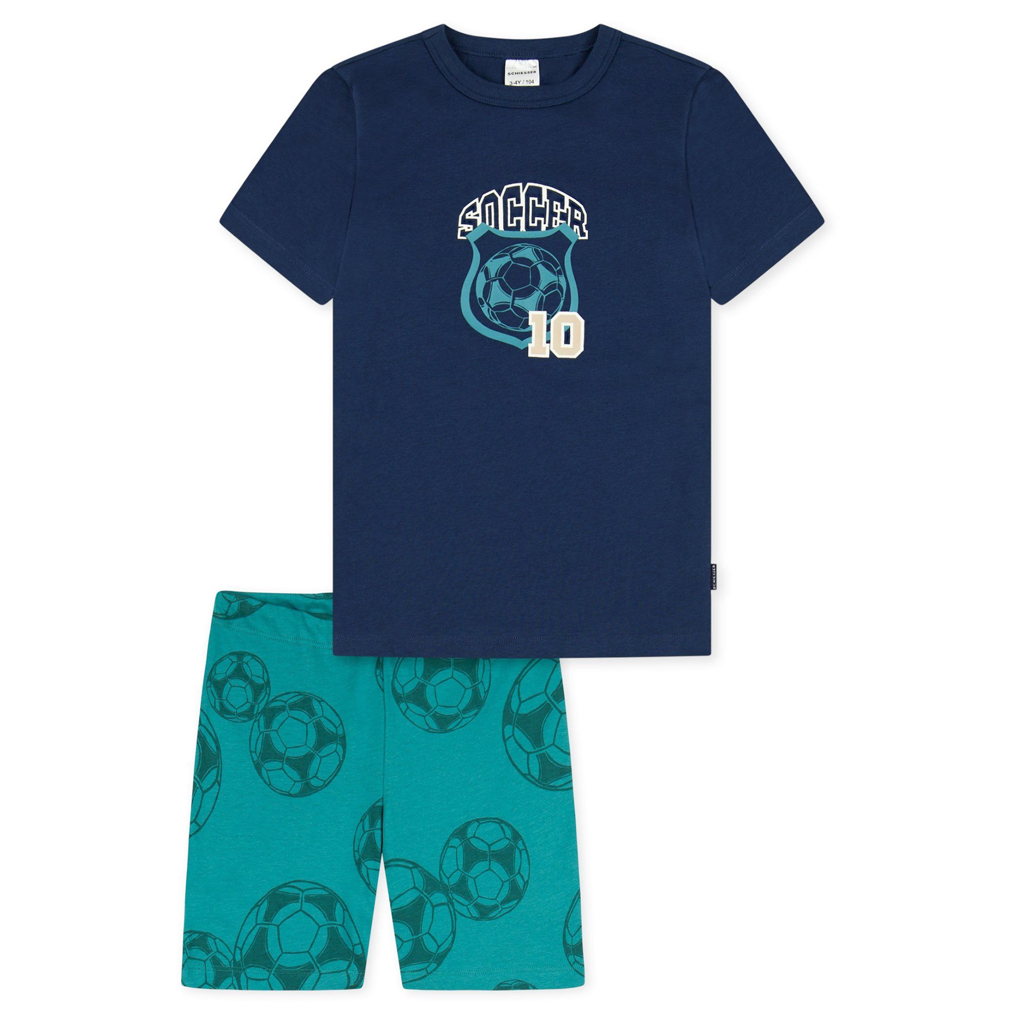 Schiesser Pyjama Jungen Pyjama Baumwolle (2 tlg)