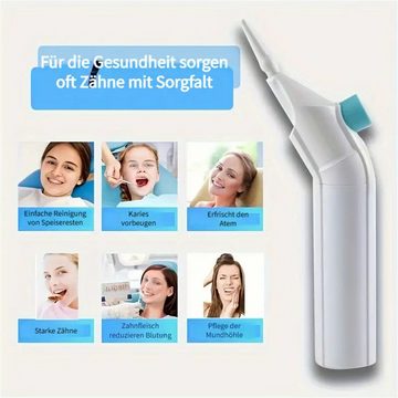 RefinedFlare Munddusche Tragbarer gebogener manueller Zahnspüler, Geschenk zum Vatertag
