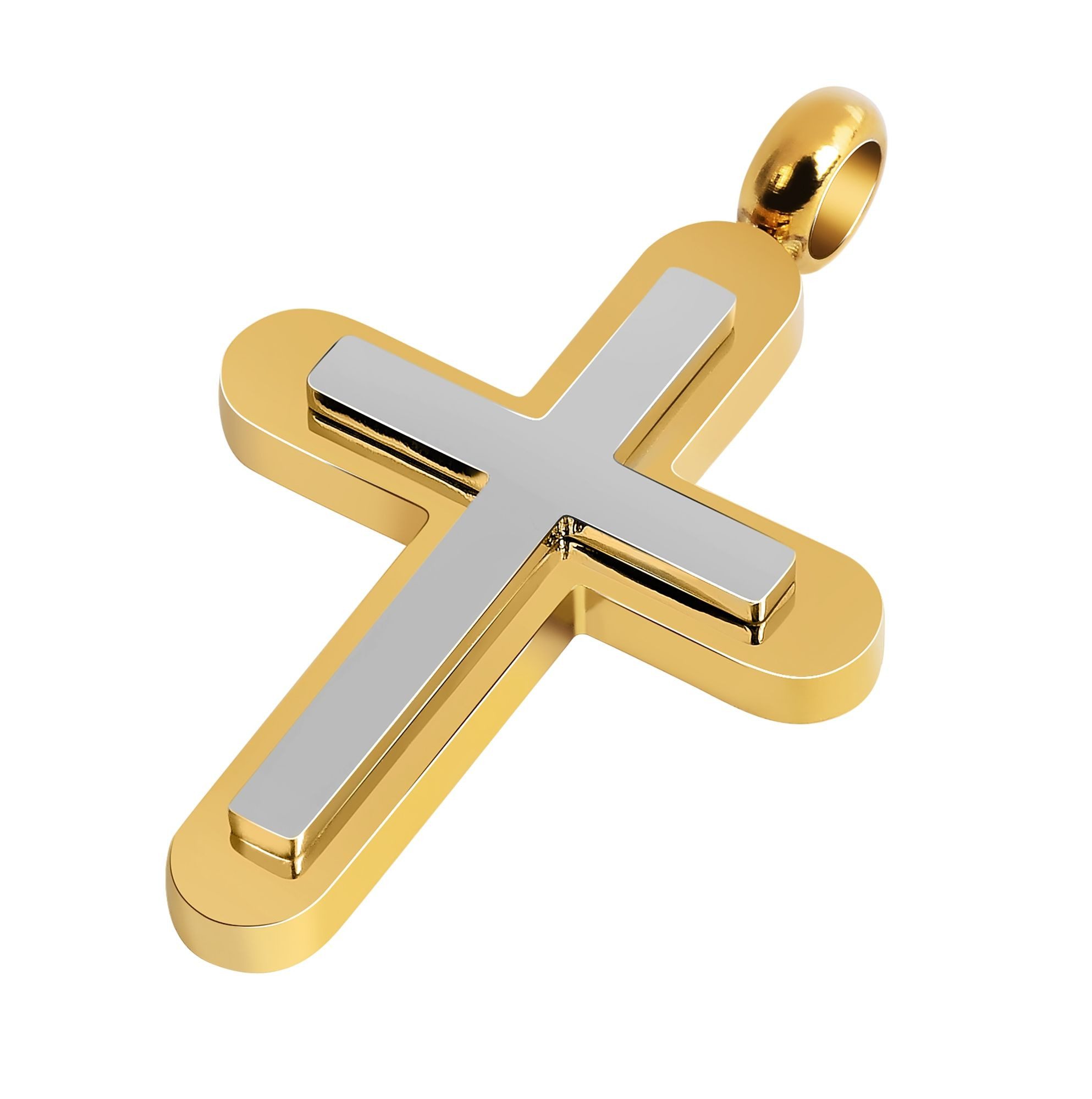 Kettenanhänger Anhänger – Kreuz Kreuzanhänger aus Edelstahl