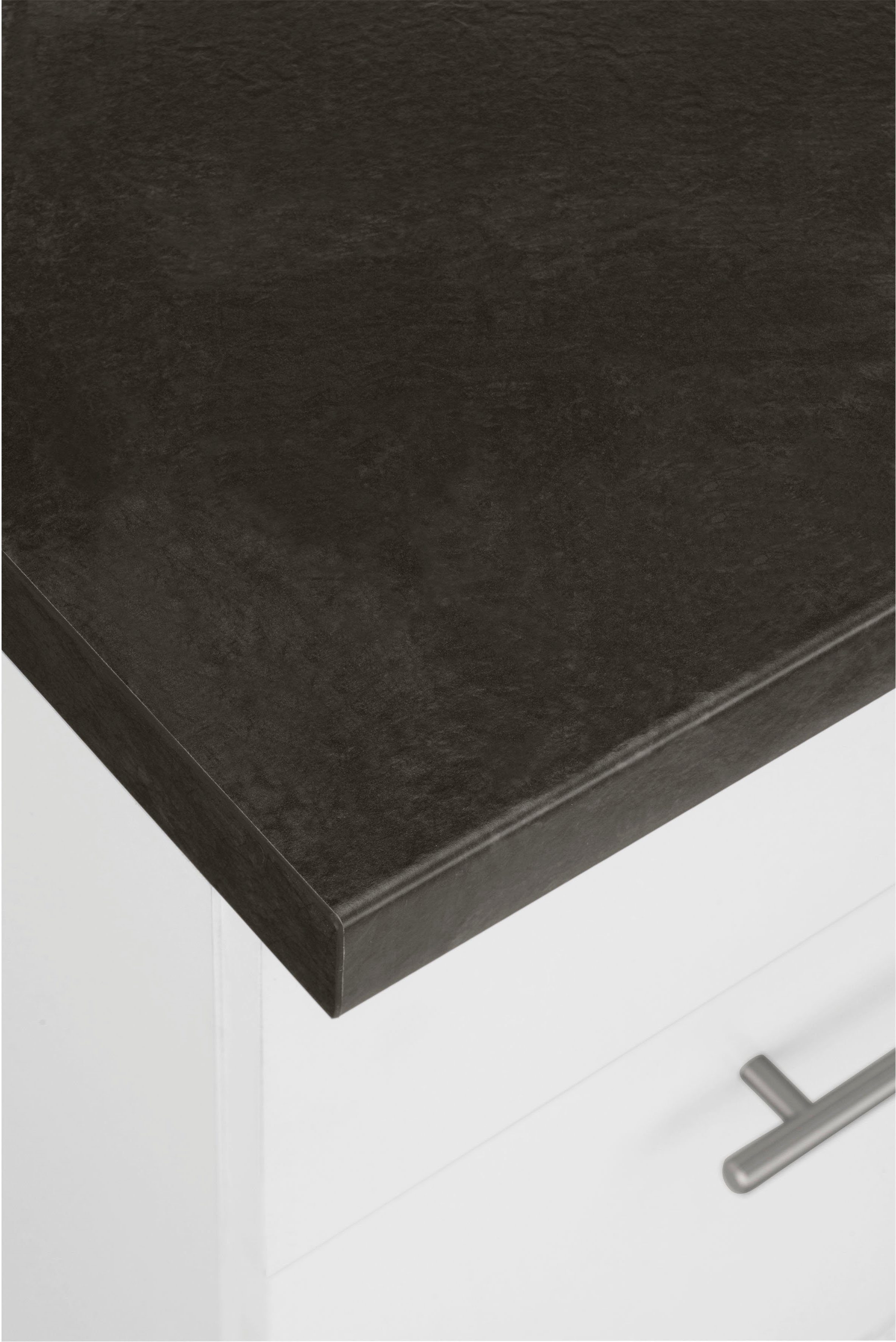 Weiß Unna breit weiß/granit schwarz cm | wiho Kochfeldumbauschrank 90 Küchen