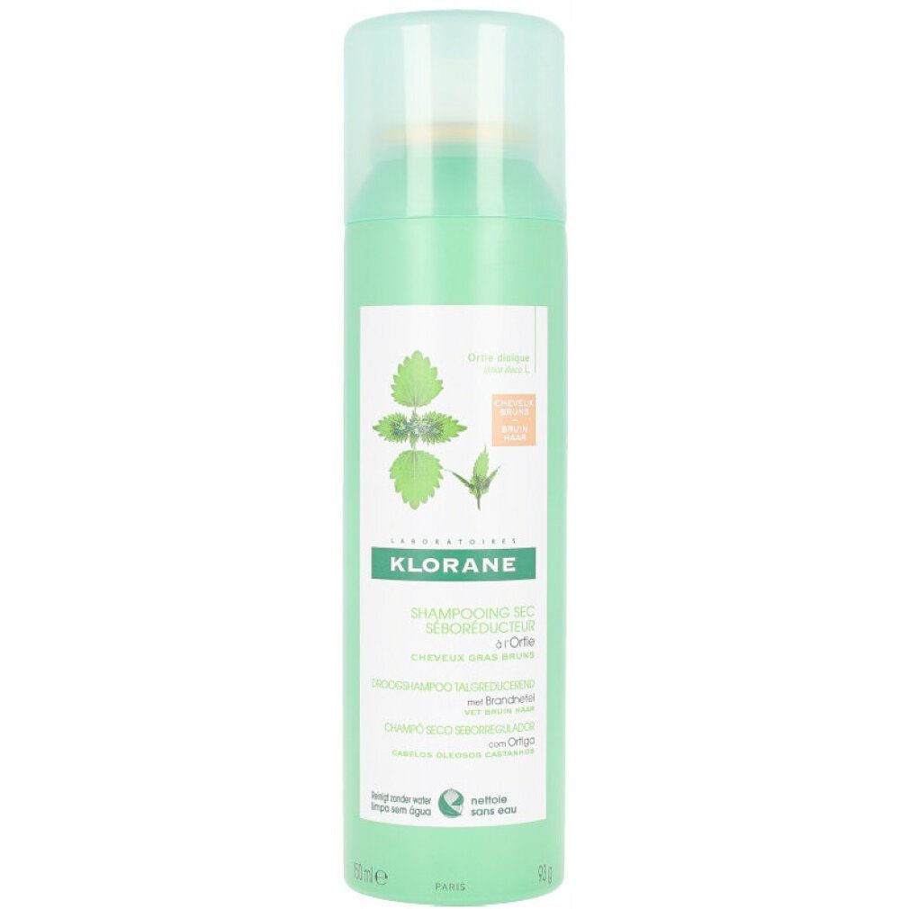 KLORANE Trockenshampoo Dry Shampoo With Nettle, DRY SHAMPOO with nettle oil control oily, dark