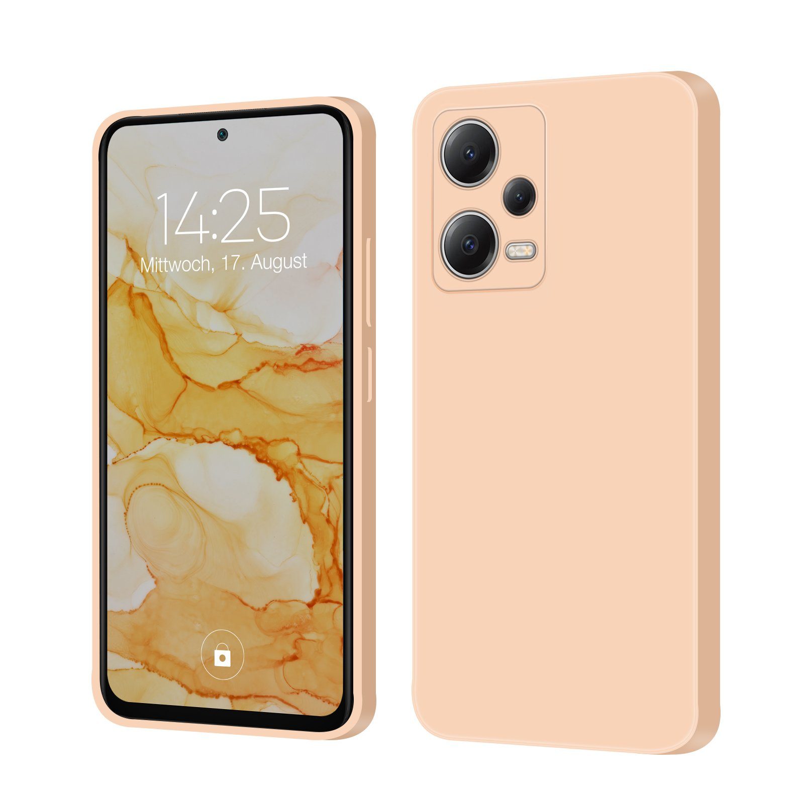 Tec-Expert Handyhülle SoftGrip Cover Hülle für Xiaomi Redmi Note 12 Pro 5G, Handy Case Bumper integrierter Kameraschutz flexibel