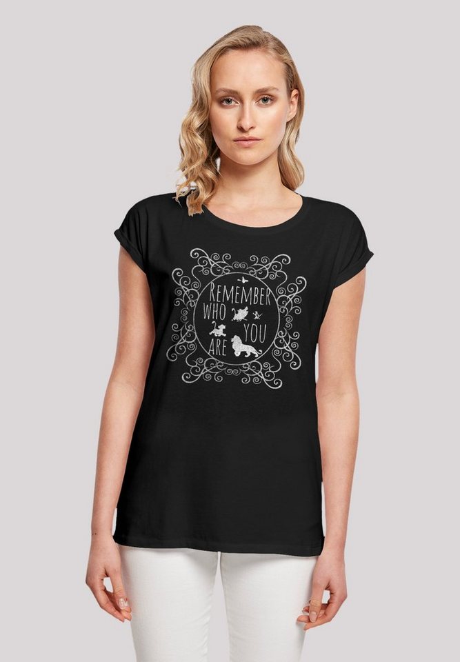 F4NT4STIC T-Shirt Disney König der Löwen Remember Who You Are Premium  Qualität, Sehr weicher Baumwollstoff mit hohem Tragekomfort