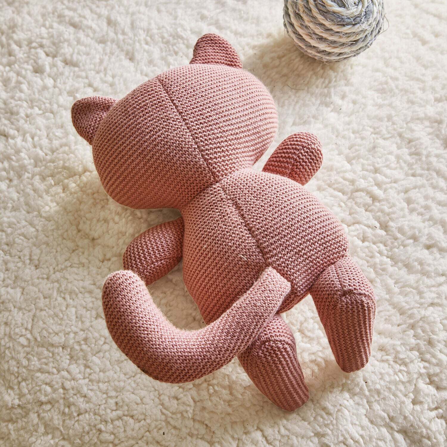 Mirabeau Tierkuscheltier Katzenspielzeug Mewlie rosé, 100% Baumwolle
