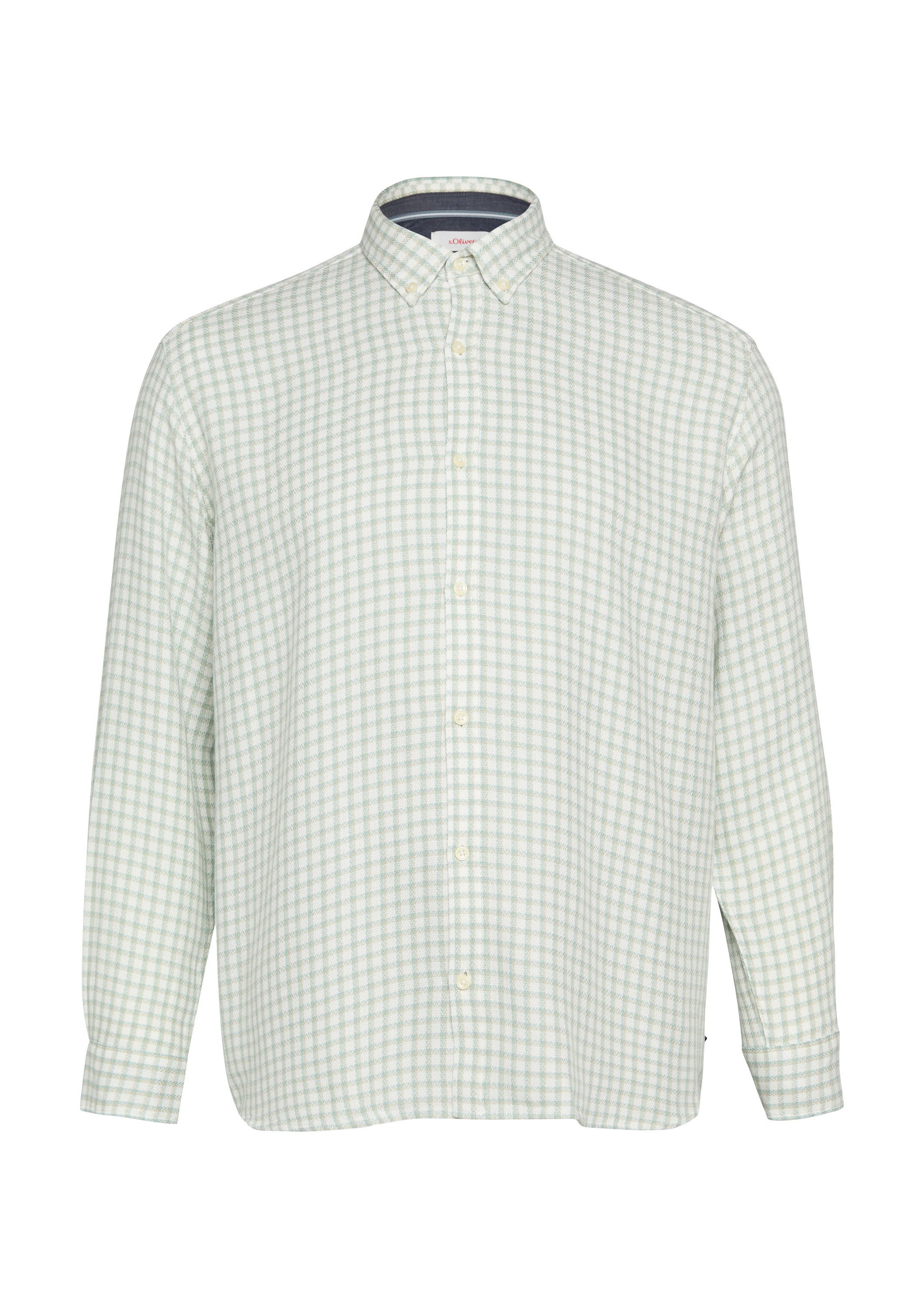 s.Oliver Langarmhemd Hemd Regular Fit: Strukturiertes günstig online kaufen