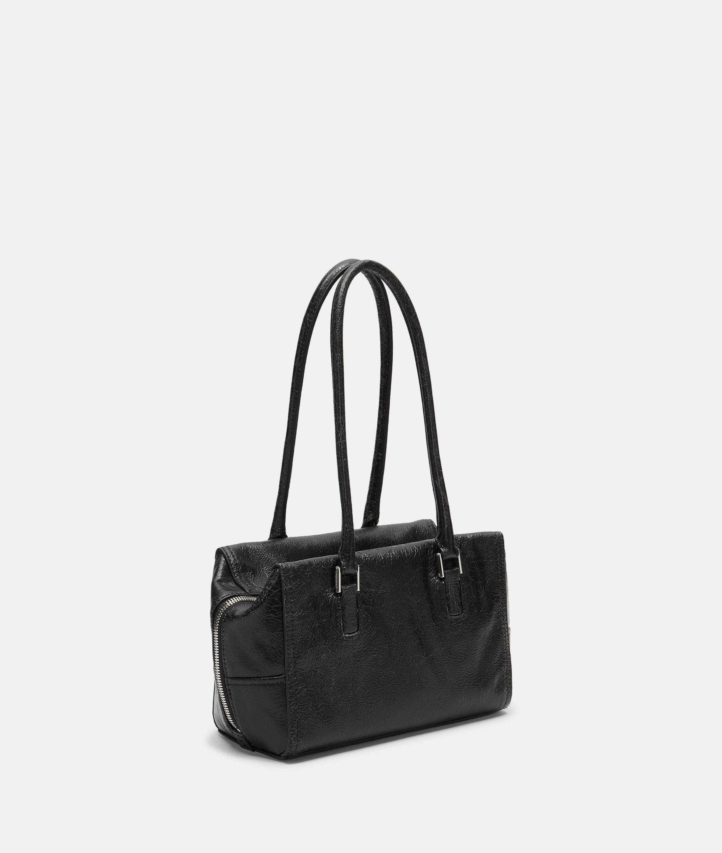 Liebeskind Berlin Schultertasche Archive Kayla Satchel S, Handliche Schultertasche aus Rindsleder