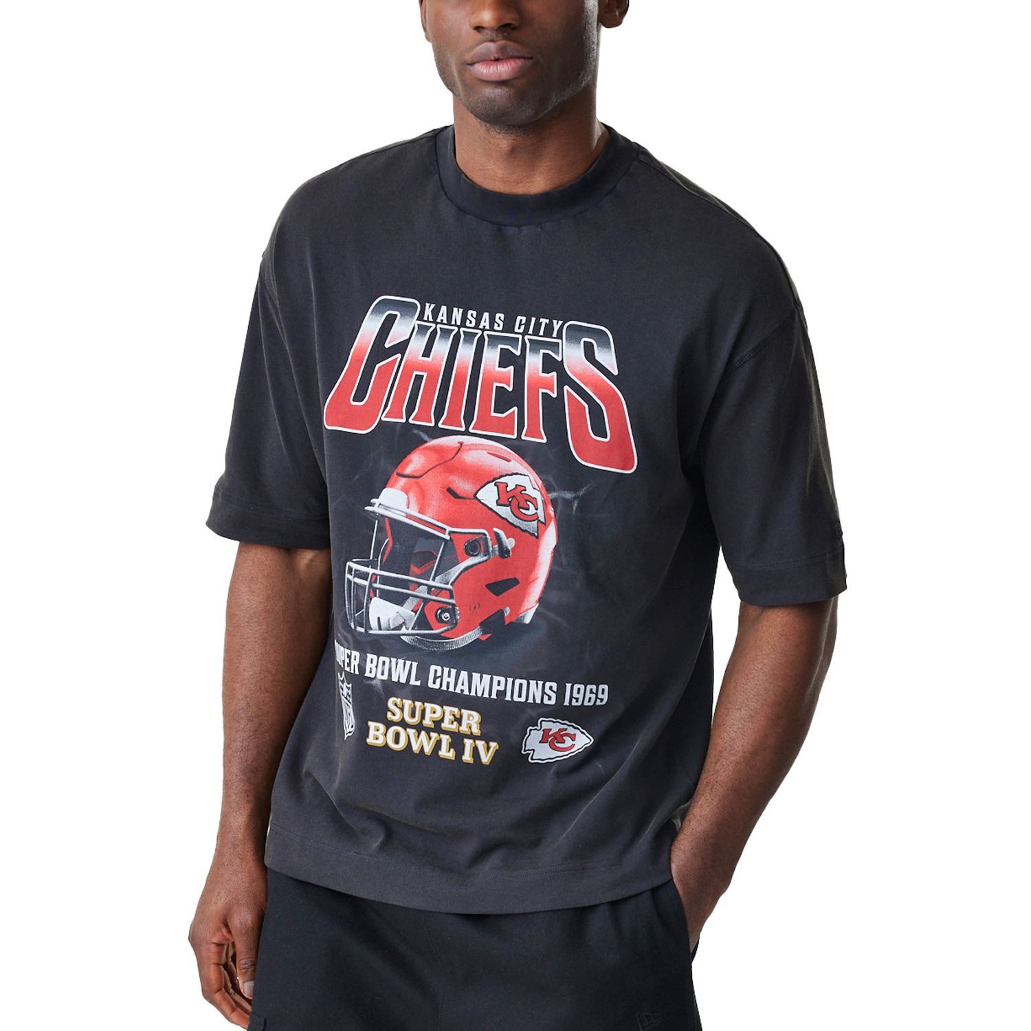 New Era Print-Shirt Boxy WASHED Kansas City Chiefs