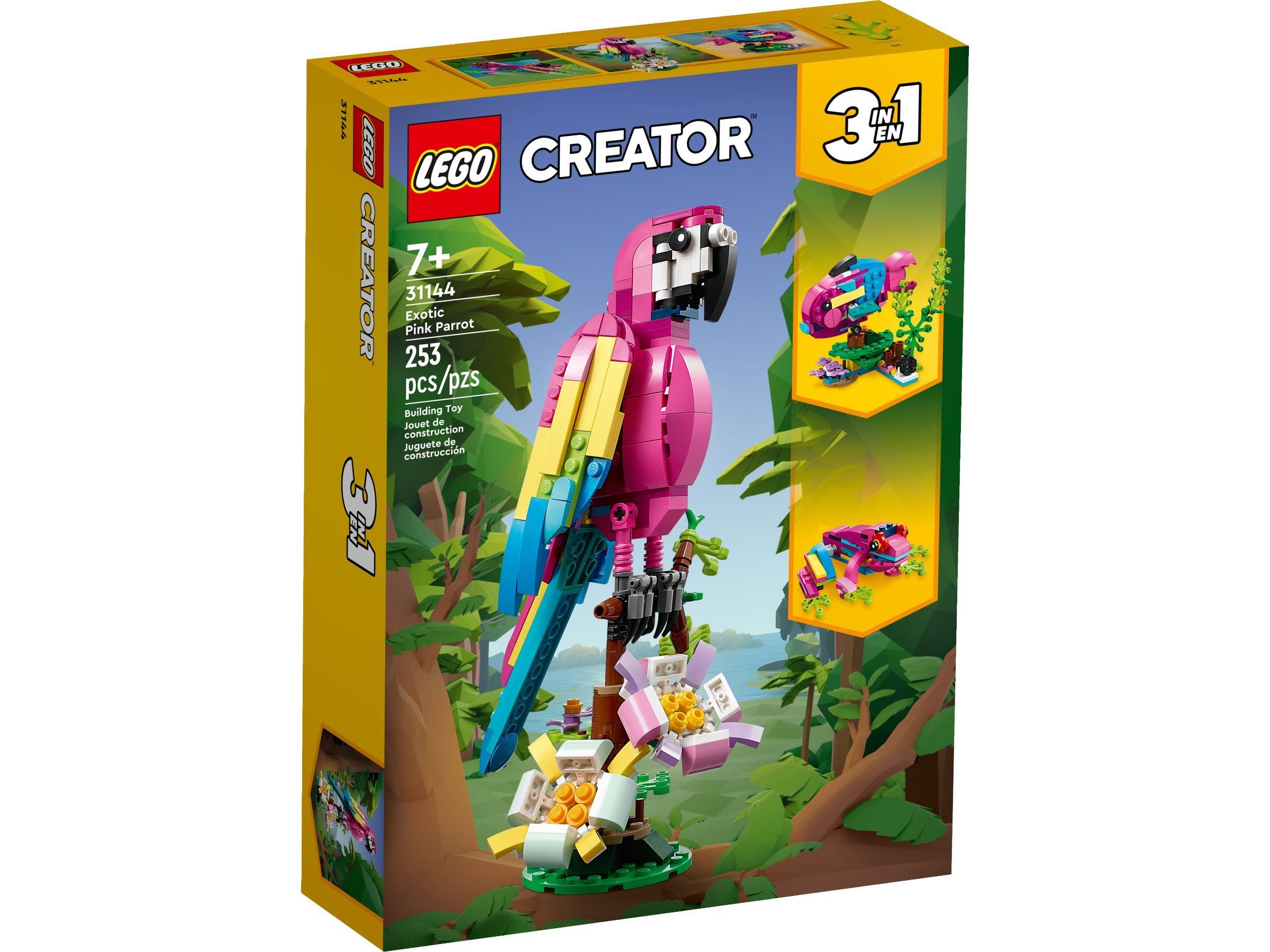 LEGO® 31144 Exotischer pinkfarbener Papagei Konstruktionsspielsteine günstig online kaufen