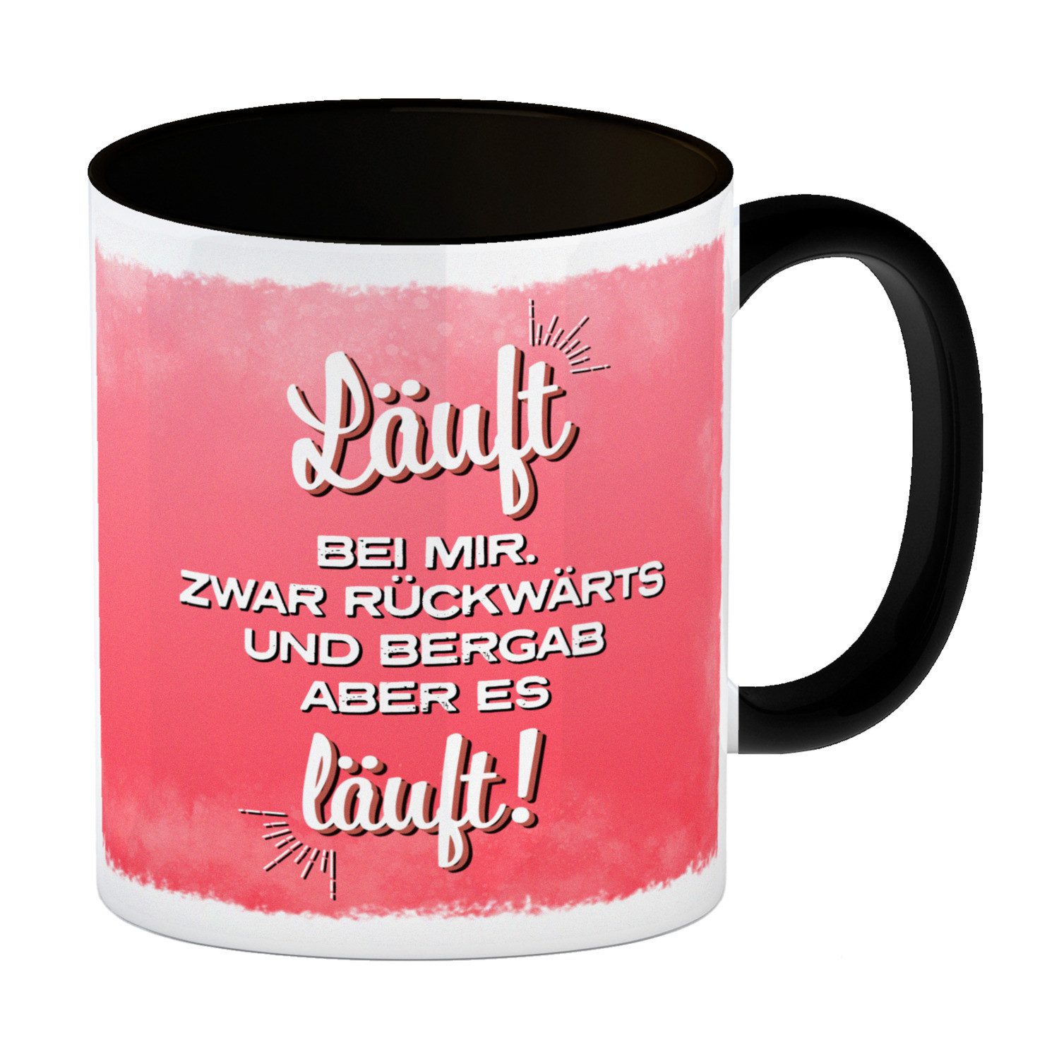speecheese Tasse Läuft bei mir. Zwar rückwärts und bergab, aber es läuft. Kaffeebecher
