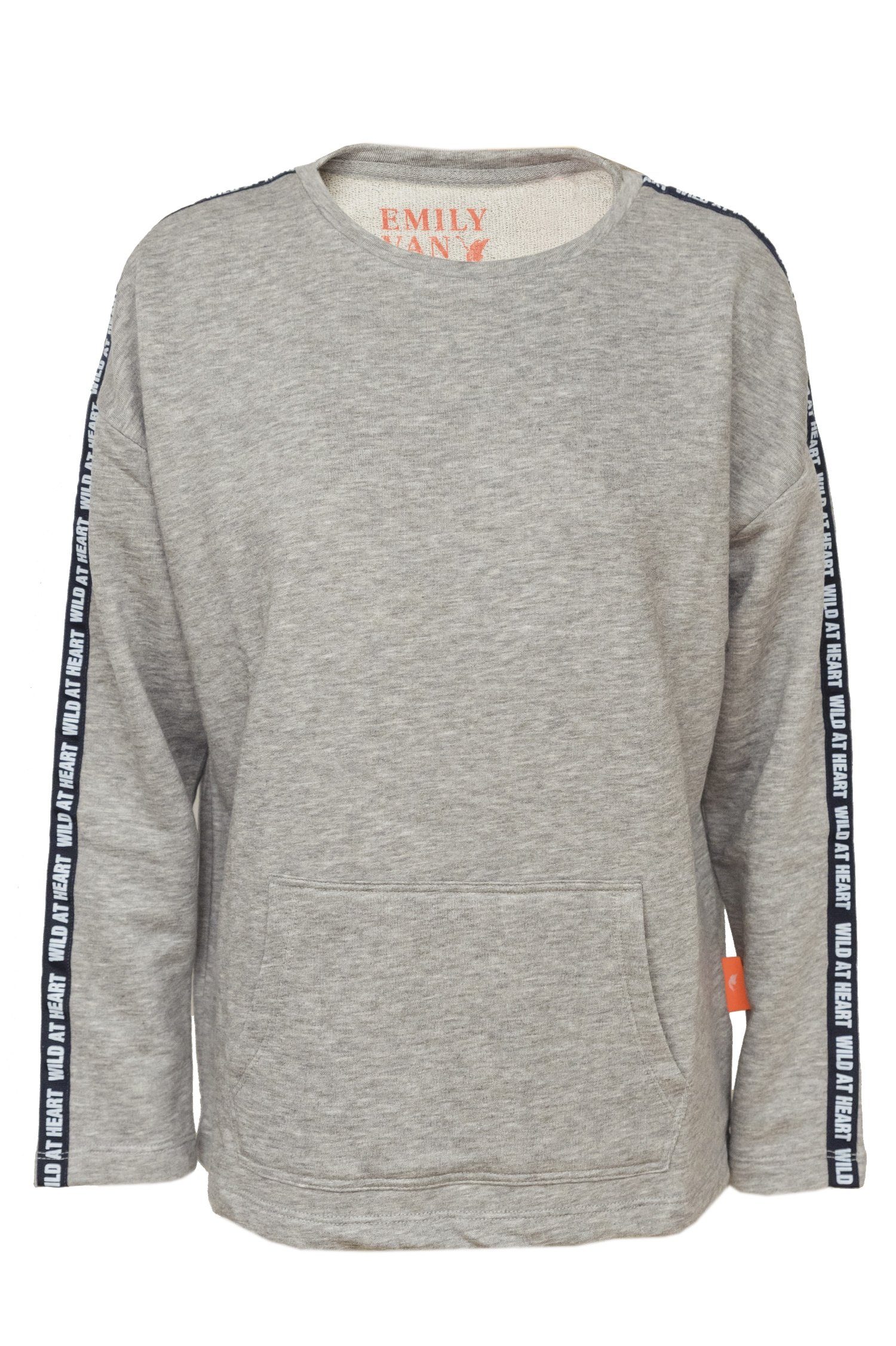 grey Van Sweater Emily Den Bergh melange Sweatshirt