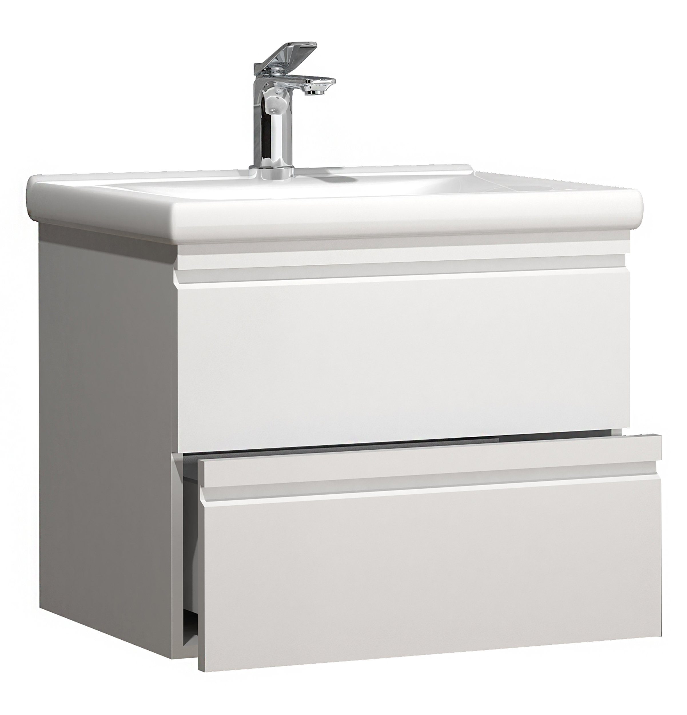 VCM Waschtisch 2 teilig Badmöbel-Set Waschplatz Sirola (Set, 2-St., 1x Unterschrank 1x Waschbecken)