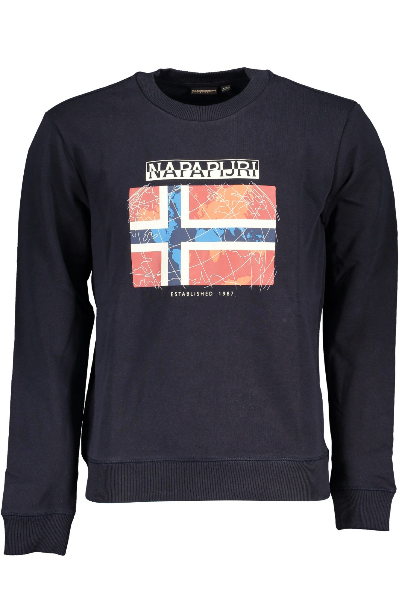 Napapijri Sweatshirt Trendiges Herren-Sweatshirt: Blau, Rundhals