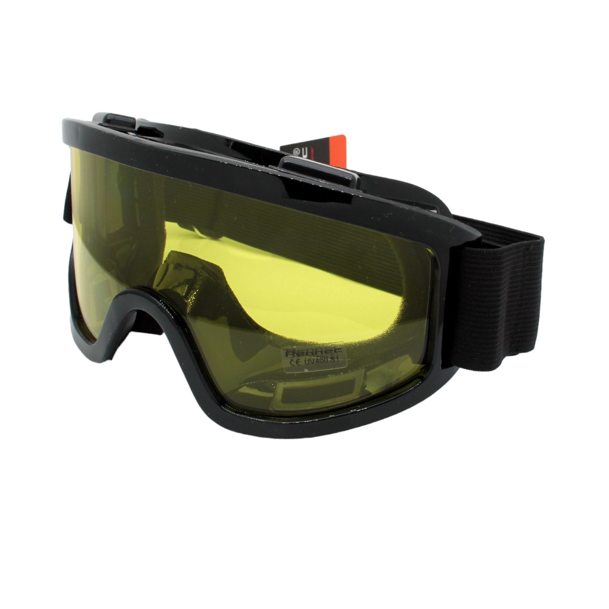 Rennec Skibrille, (Unisex Skibrille inklusive Brillenbeutel), Brillenträger geeignet Linsen Verspiegelt oder Getönt S1 S3