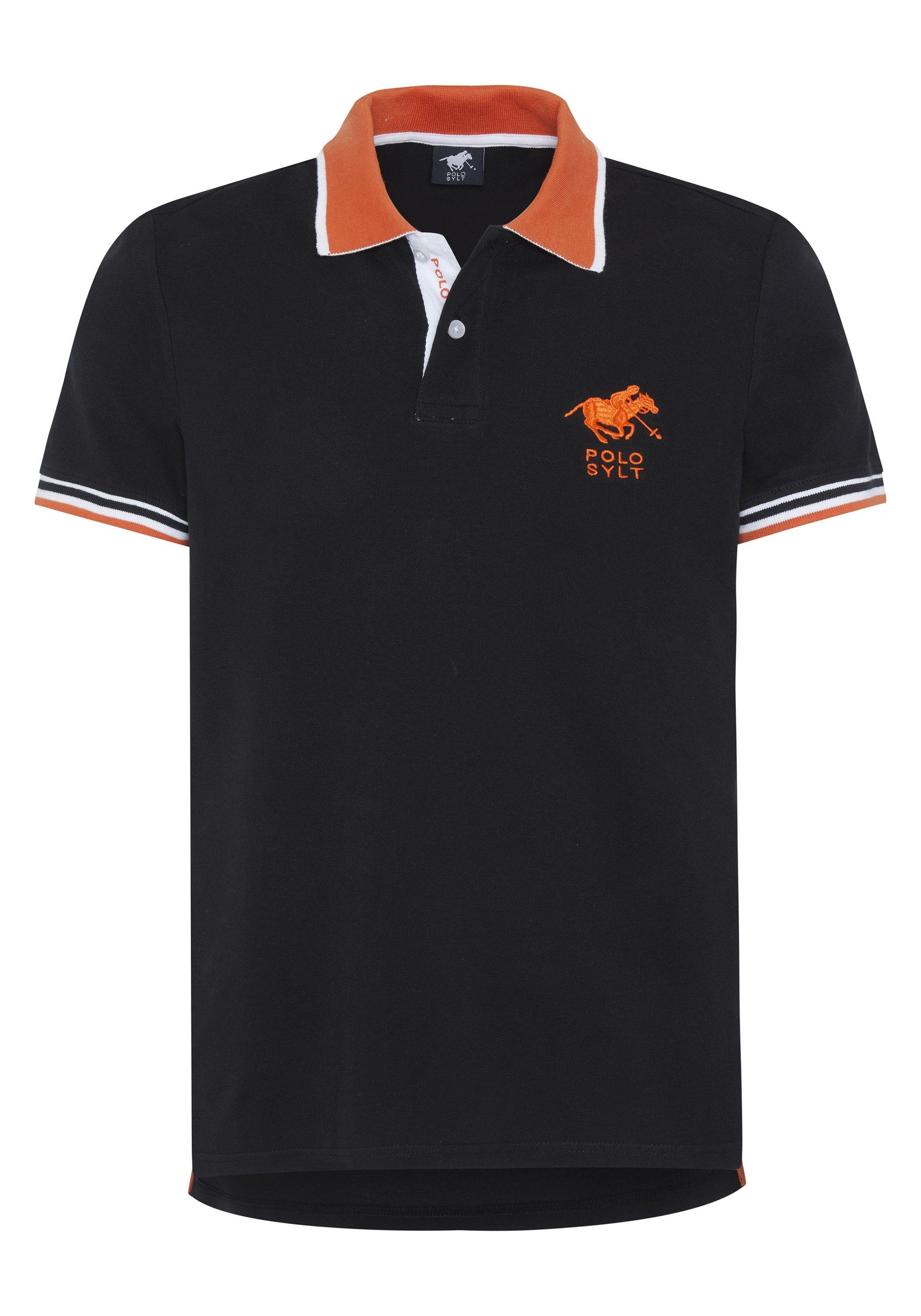 Polo Sylt Poloshirt mit Kontrast-Akzenten günstig online kaufen
