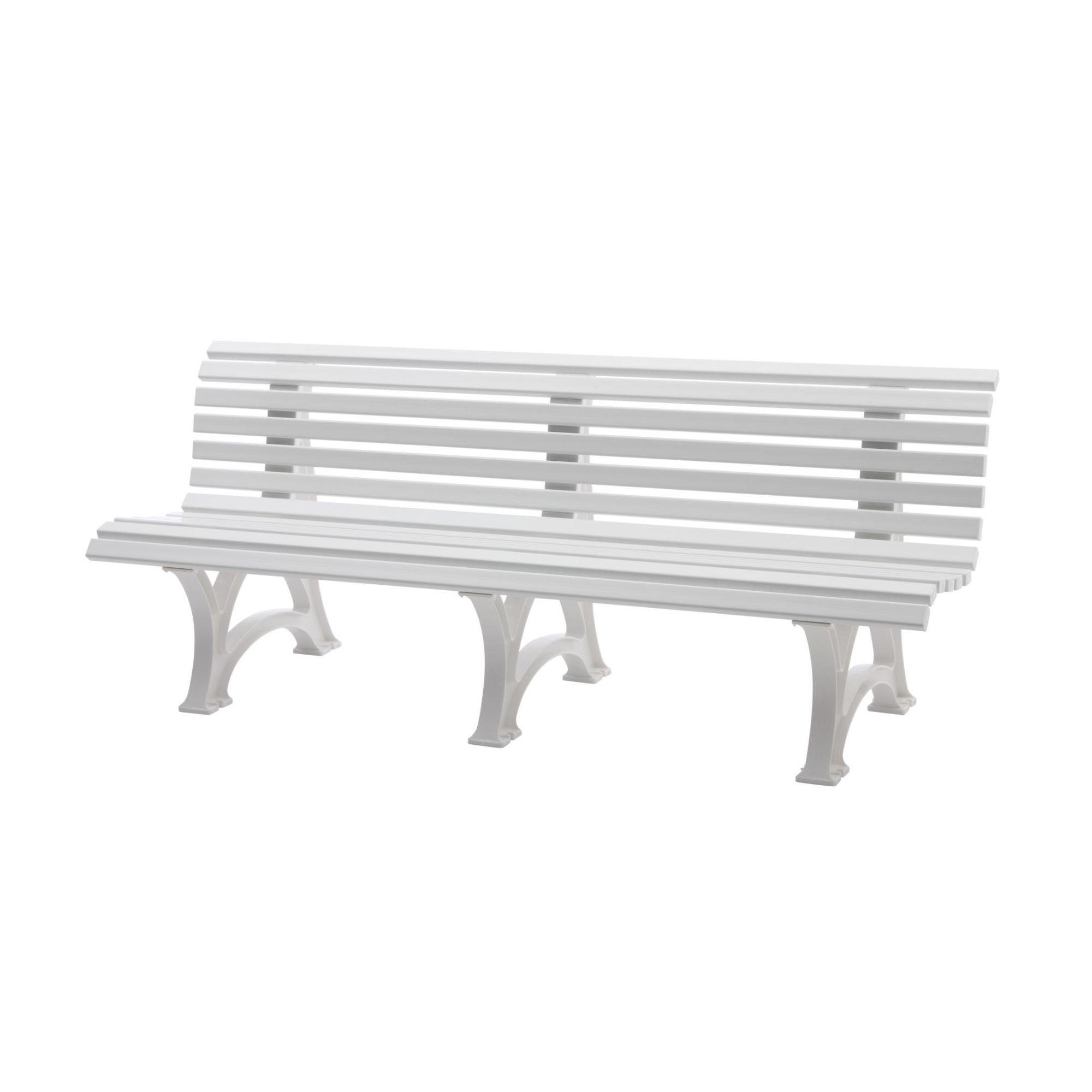 PROREGAL® Gartenbank JAMAIKA aus Kunststoff Parkbank Sitzbank Garten Balkon Terrasse