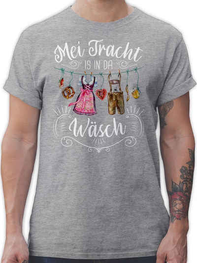 Shirtracer T-Shirt Mei Tracht is in da Wäsch Mode für Oktoberfest Herren