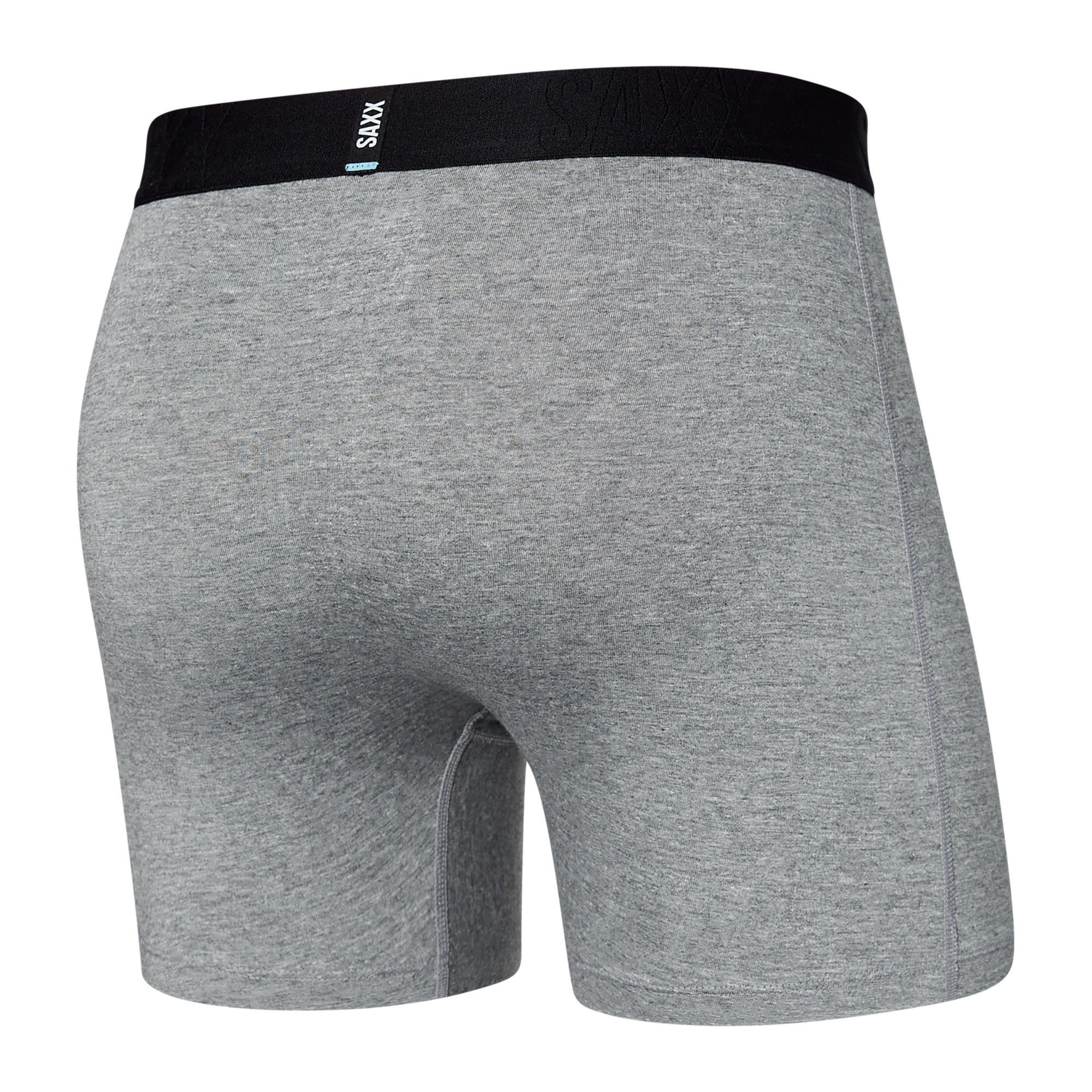 Dark Boxer Lange Cotton SAXX Brief Saxx Grey Herren Heather Unterhose M Cooling Droptemp