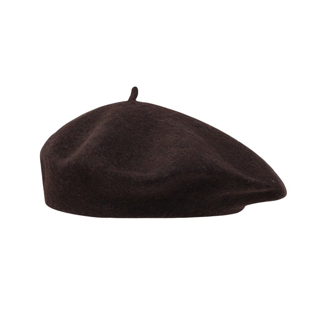 Coonoor Baskenmütze Französischer Stil Barett, Damen Baskenmütze, Klassishe Barett Ganzjährig tragbar,Einheitsgröße( 56-58cm)