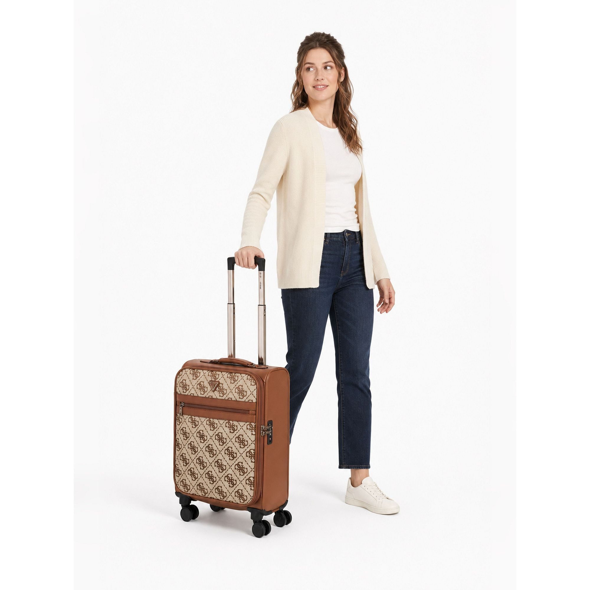 Guess Handgepäck-Trolley Audrey, 4 Rollen, Polyester