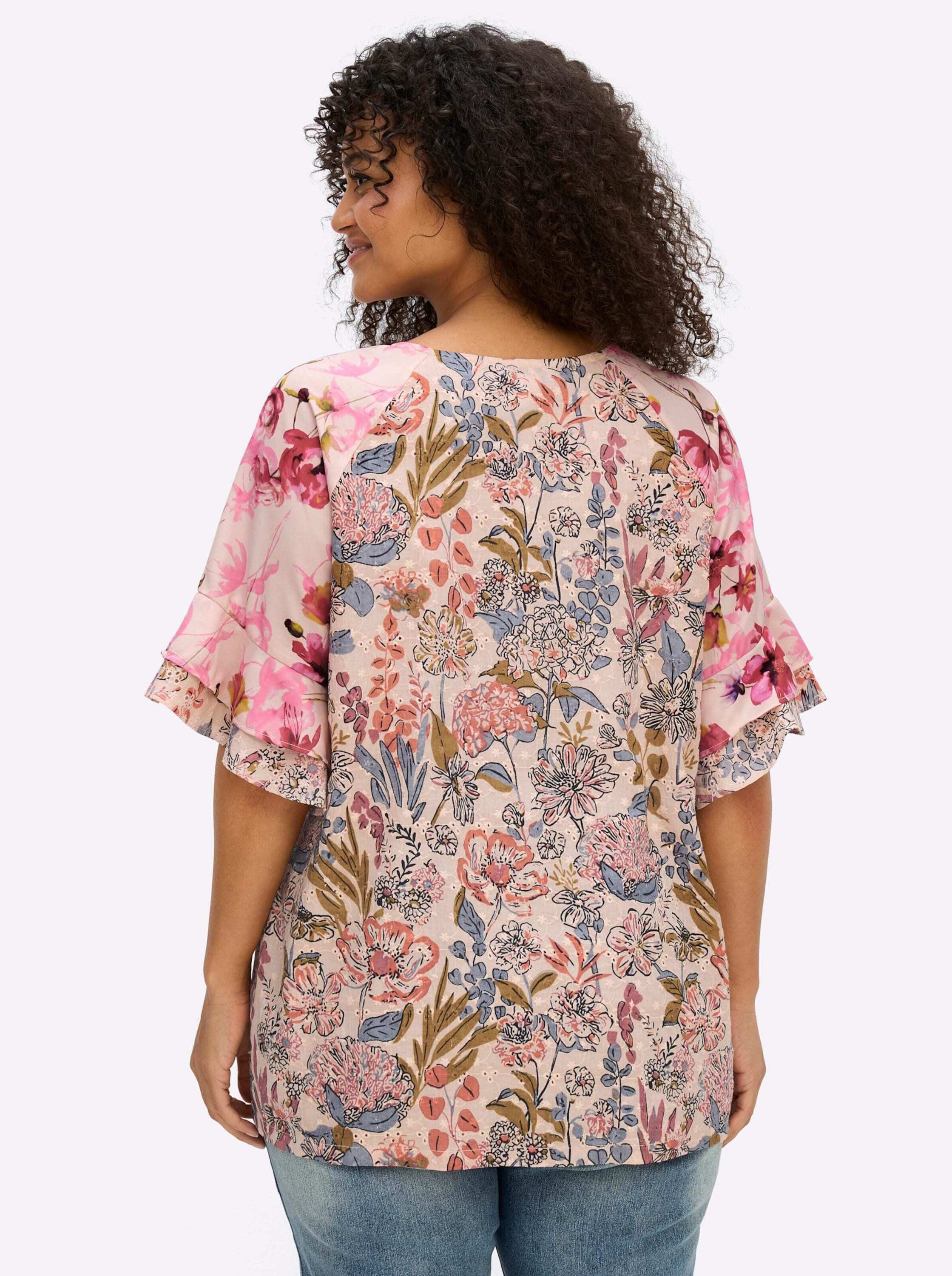 sheego by Joe Browns Klassische Bluse 3/4-Arm-Bluse 3/4-Arm günstig online kaufen