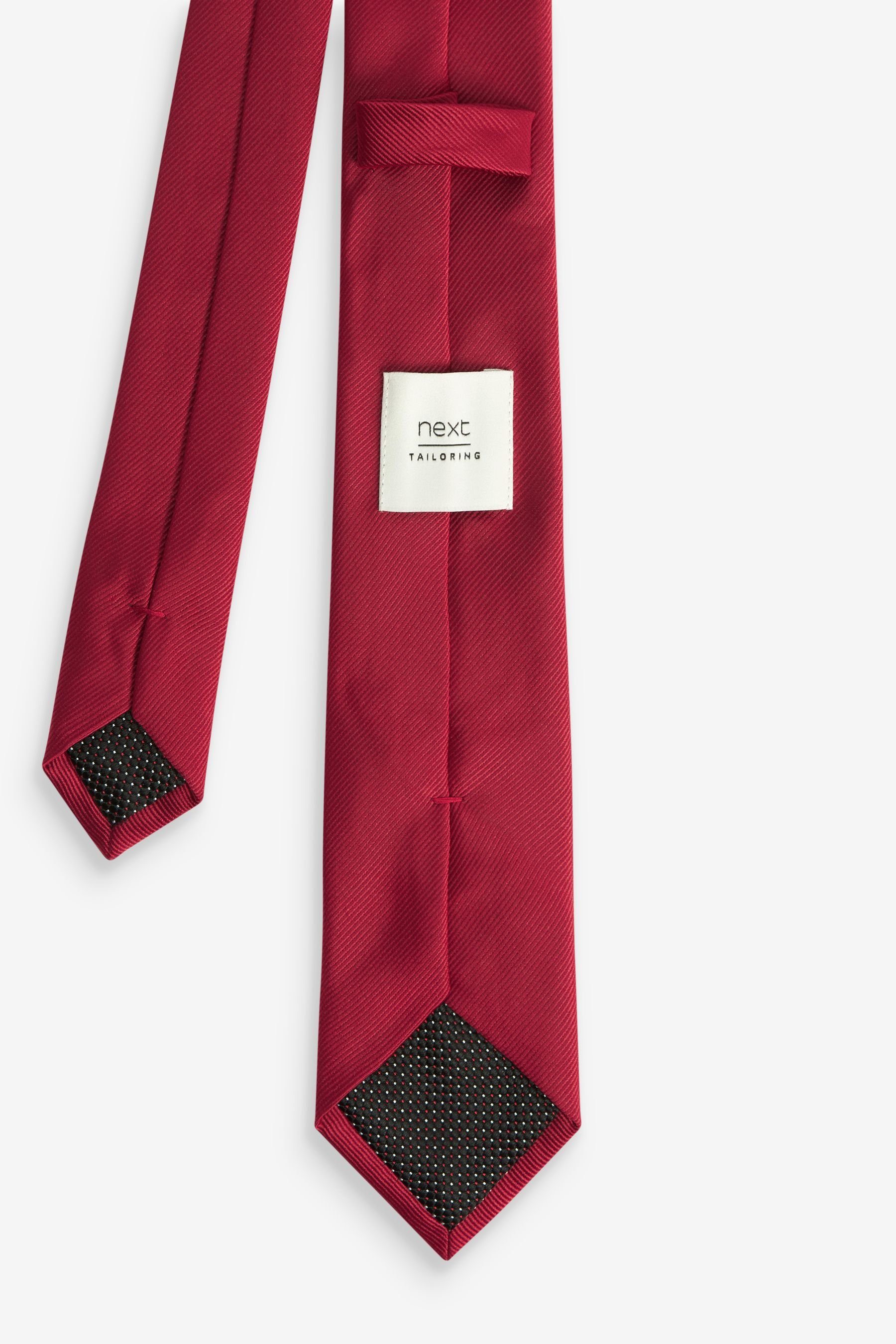 Next Krawatte Schmale Twill-Krawatte Red (1-St)
