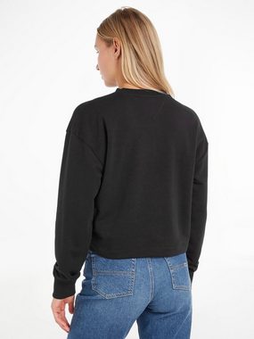 Tommy Jeans Sweatshirt TJW RLX ESSENTIAL LOGO 1 CREW mit Kontrastband am Ausschnittinneren
