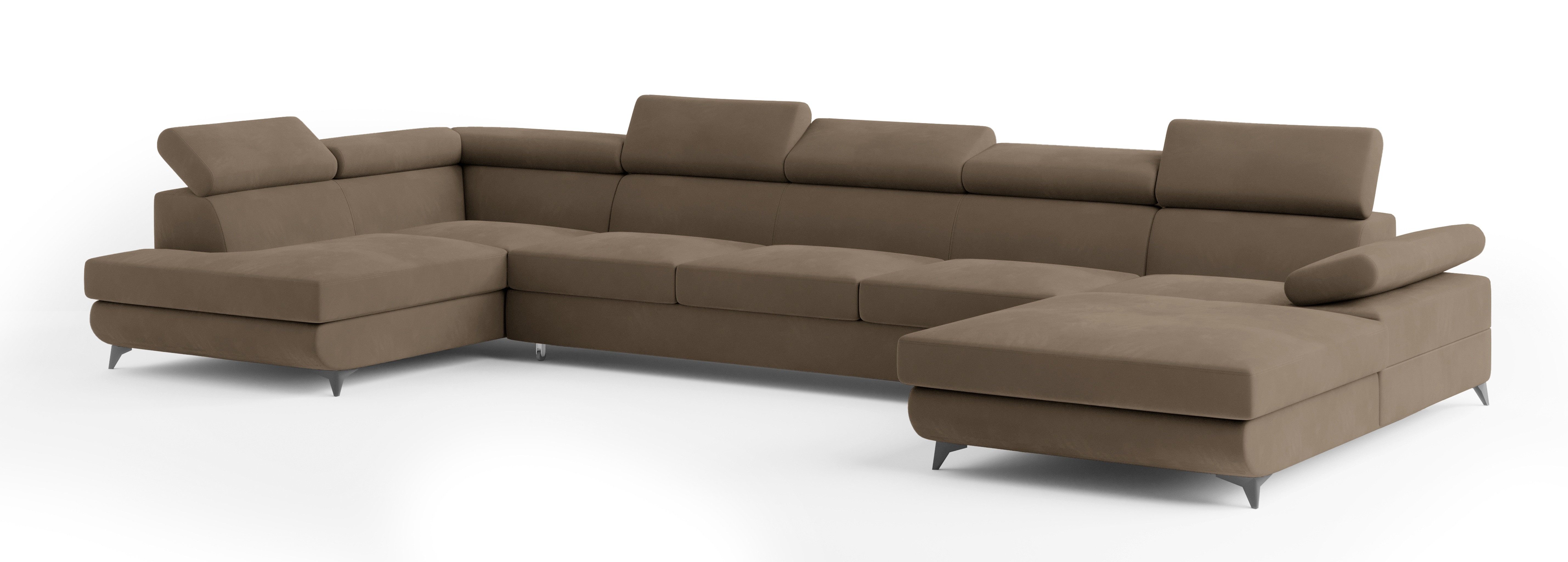Masseno Ecksofa MONTIVA mit Schlaffunktion U-Form, günstig online kaufen