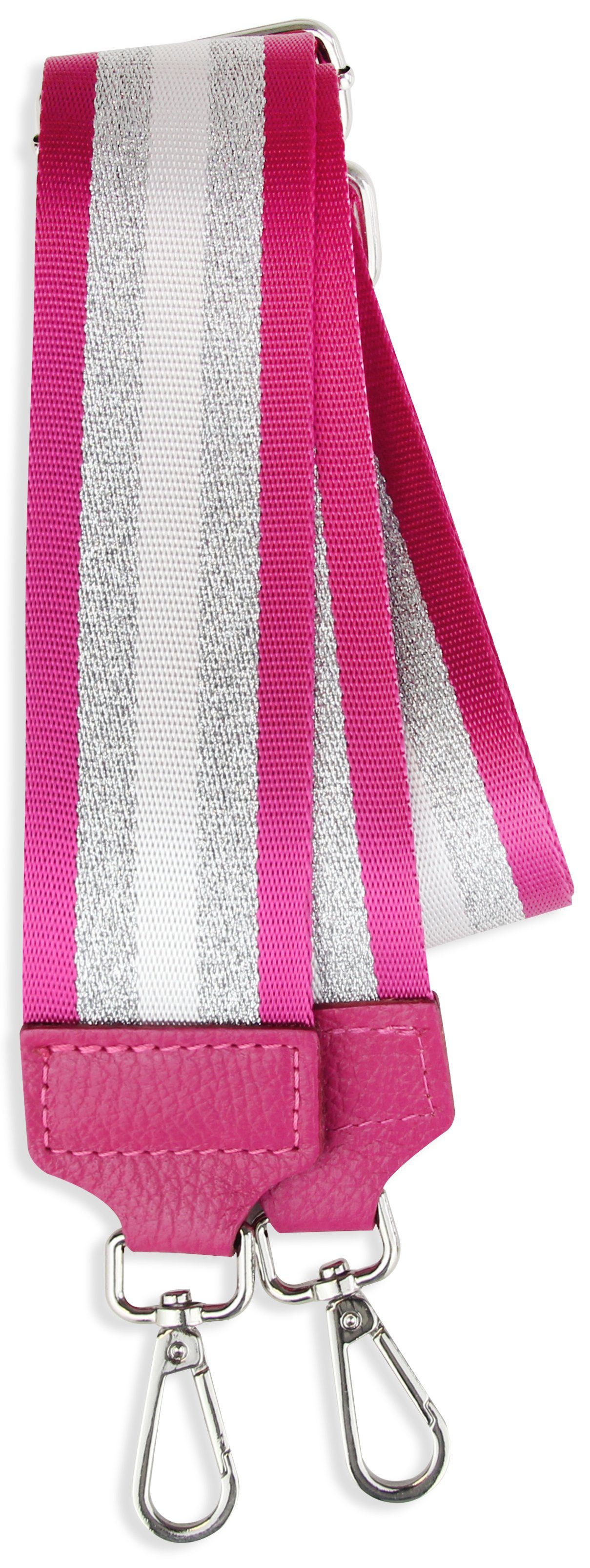 Frentree Schulterriemen MADE IN ITALY, 5cm breiter Schultergurt für Taschen, verstellbarer Gurt, Muster: Gestreift – Bild 2 von 5