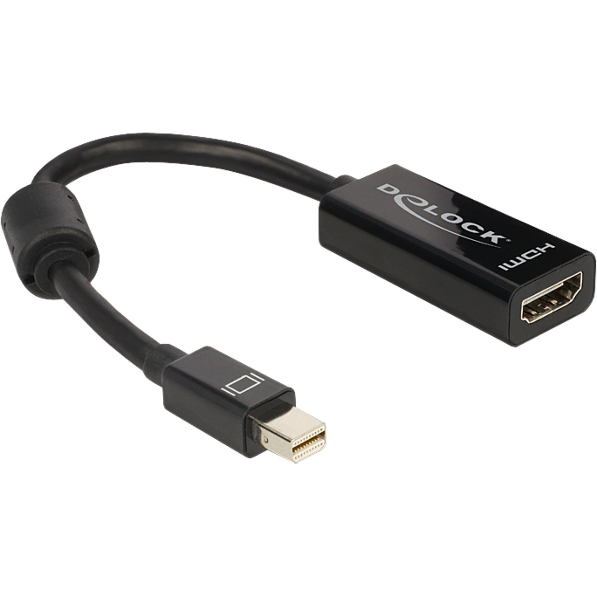 DeLOCK Adapter miniDisplayPort Stecker > HDMI Audio- & Video-Adapter